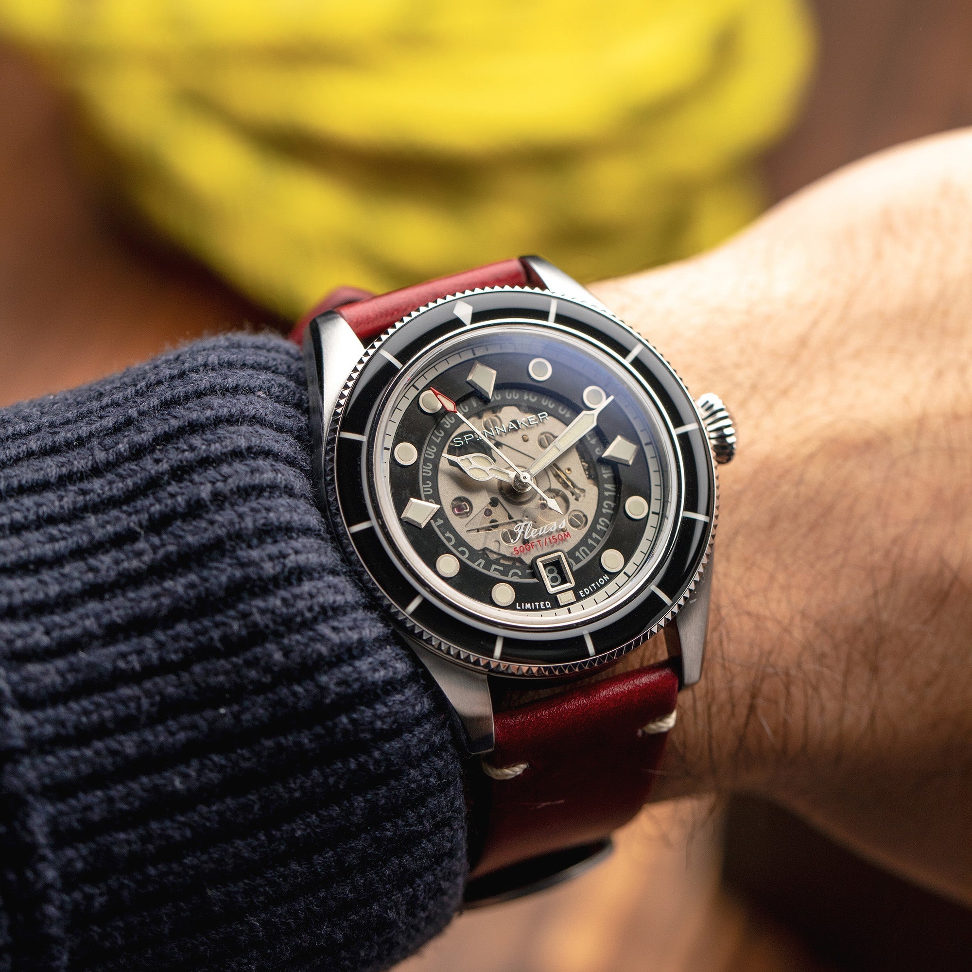 SPINNAKER Spinnaker Fleuss Storm Black Men's Automatic Marlborough Limited Edition SP-5116-11