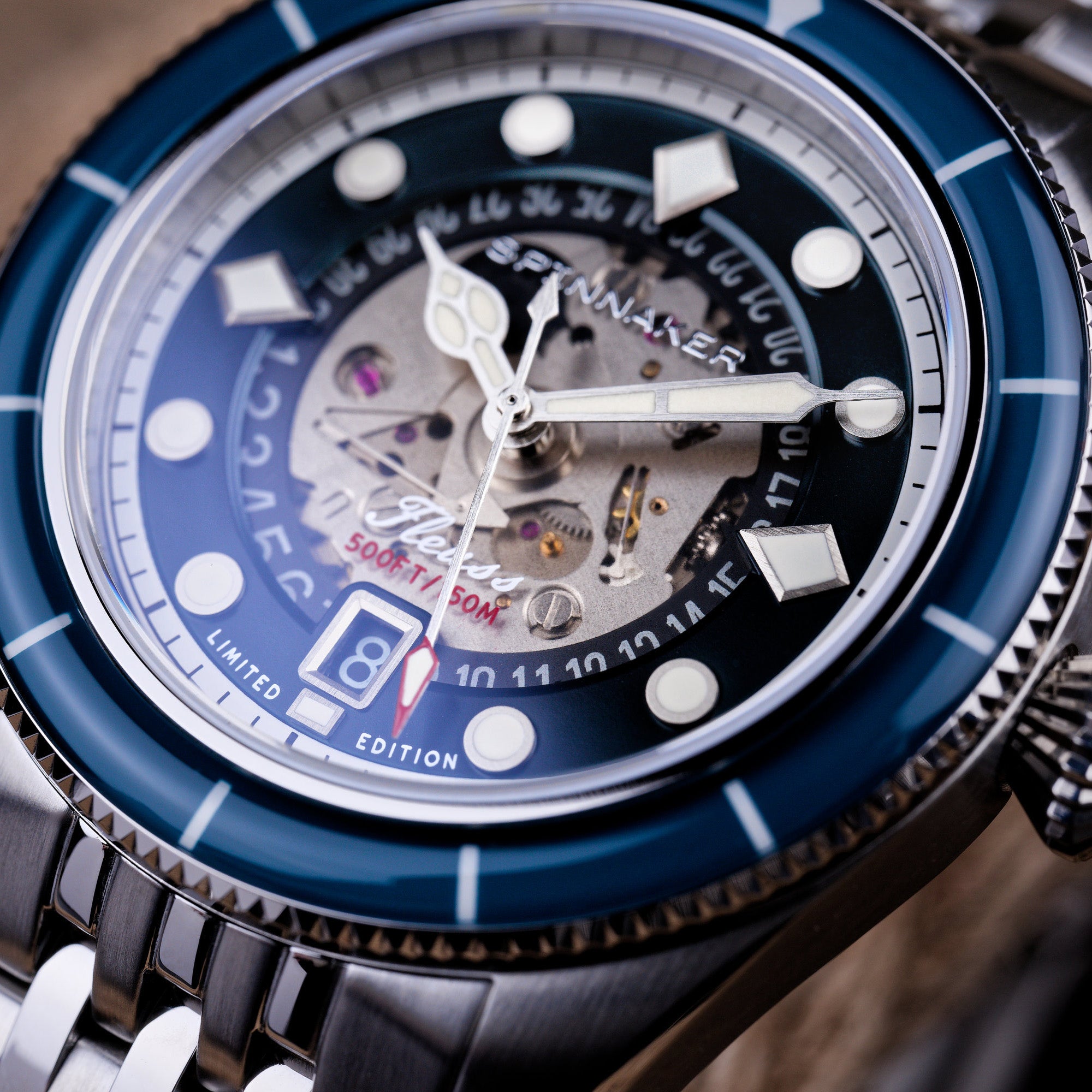 SPINNAKER Spinnaker Fleuss Teal Men's Automatic Marlborough Limited Edition Watch SP-5116-22