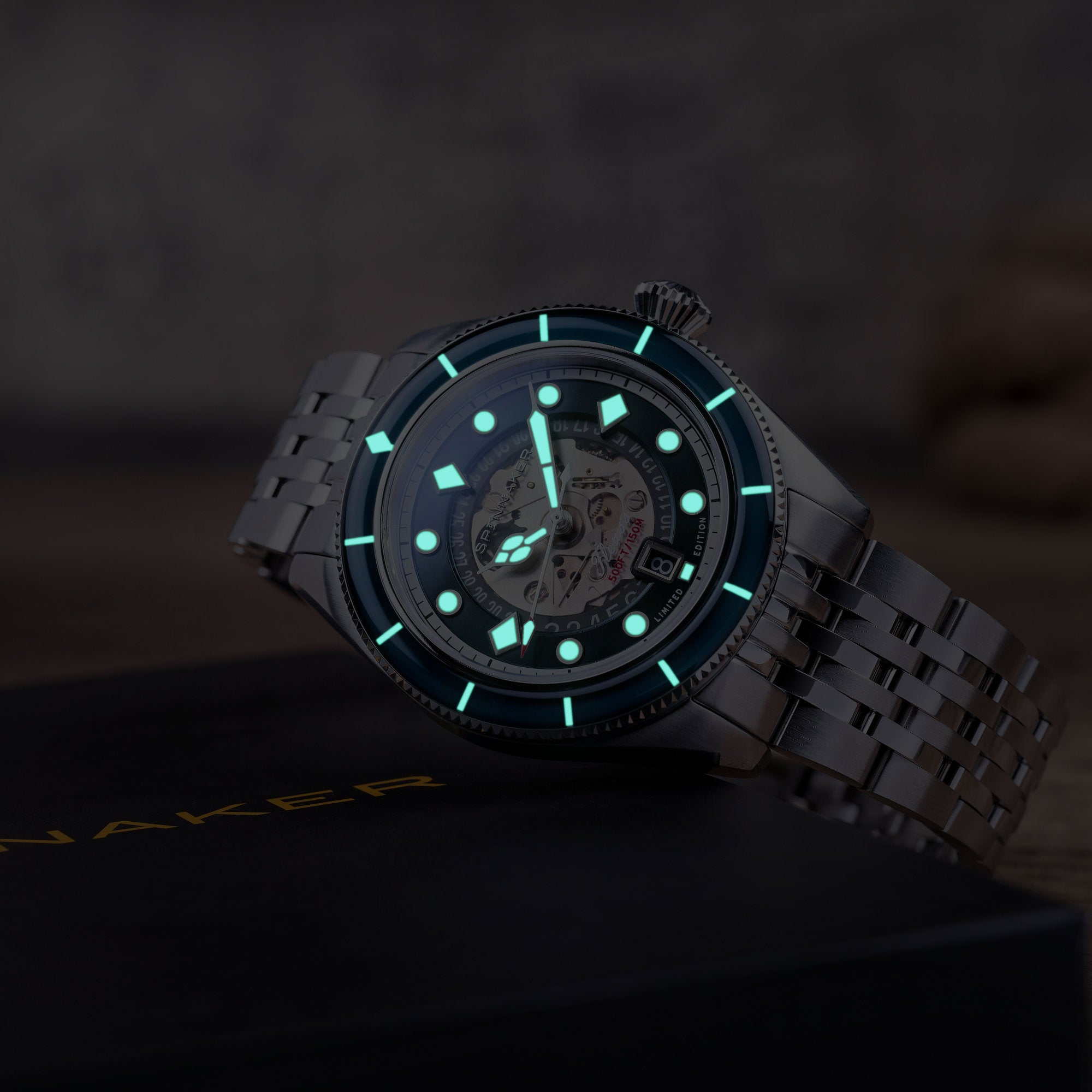 SPINNAKER Spinnaker Fleuss Teal Men's Automatic Marlborough Limited Edition Watch SP-5116-22
