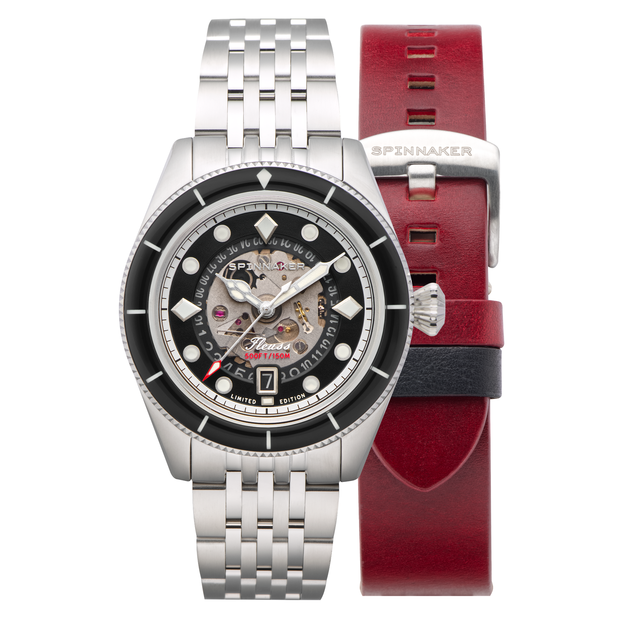 SPINNAKER Spinnaker Fleuss Storm Black Men's Automatic Marlborough Limited Edition SP-5116-11
