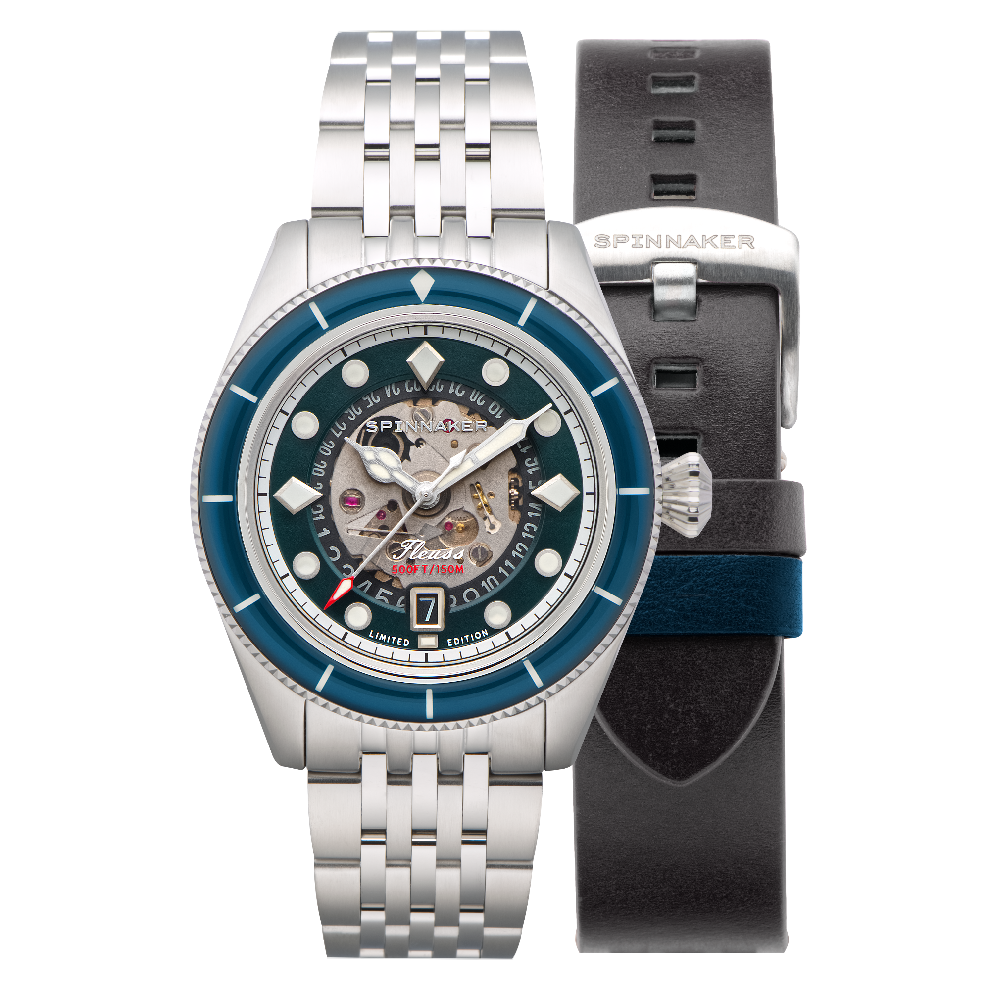 SPINNAKER Spinnaker Fleuss Teal Men's Automatic Marlborough Limited Edition Watch SP-5116-22