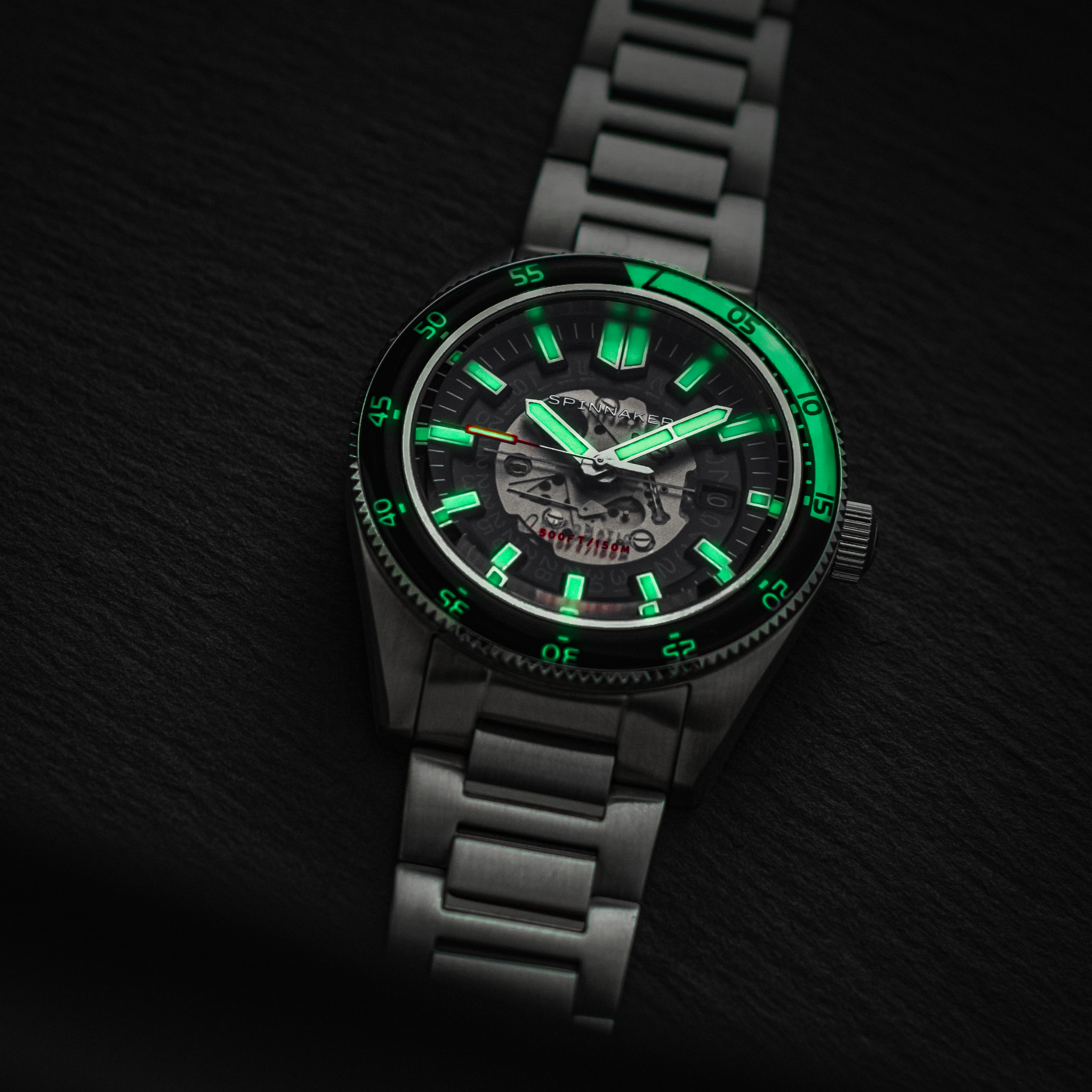 SPINNAKER Spinnaker Fleuss Automatic Severn Edition Wet Suit Black Men's Watch SP-5118-11