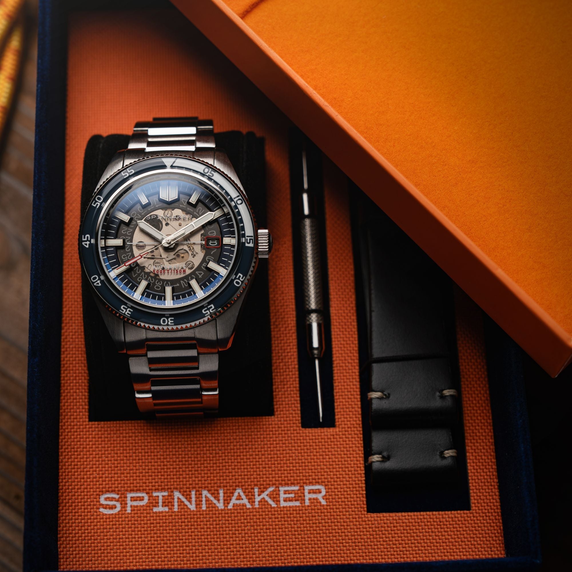 Spinnaker Spinnaker Fleuss Automatic Severn Edition Moonlight Blue Men's Watch SP-5118-22