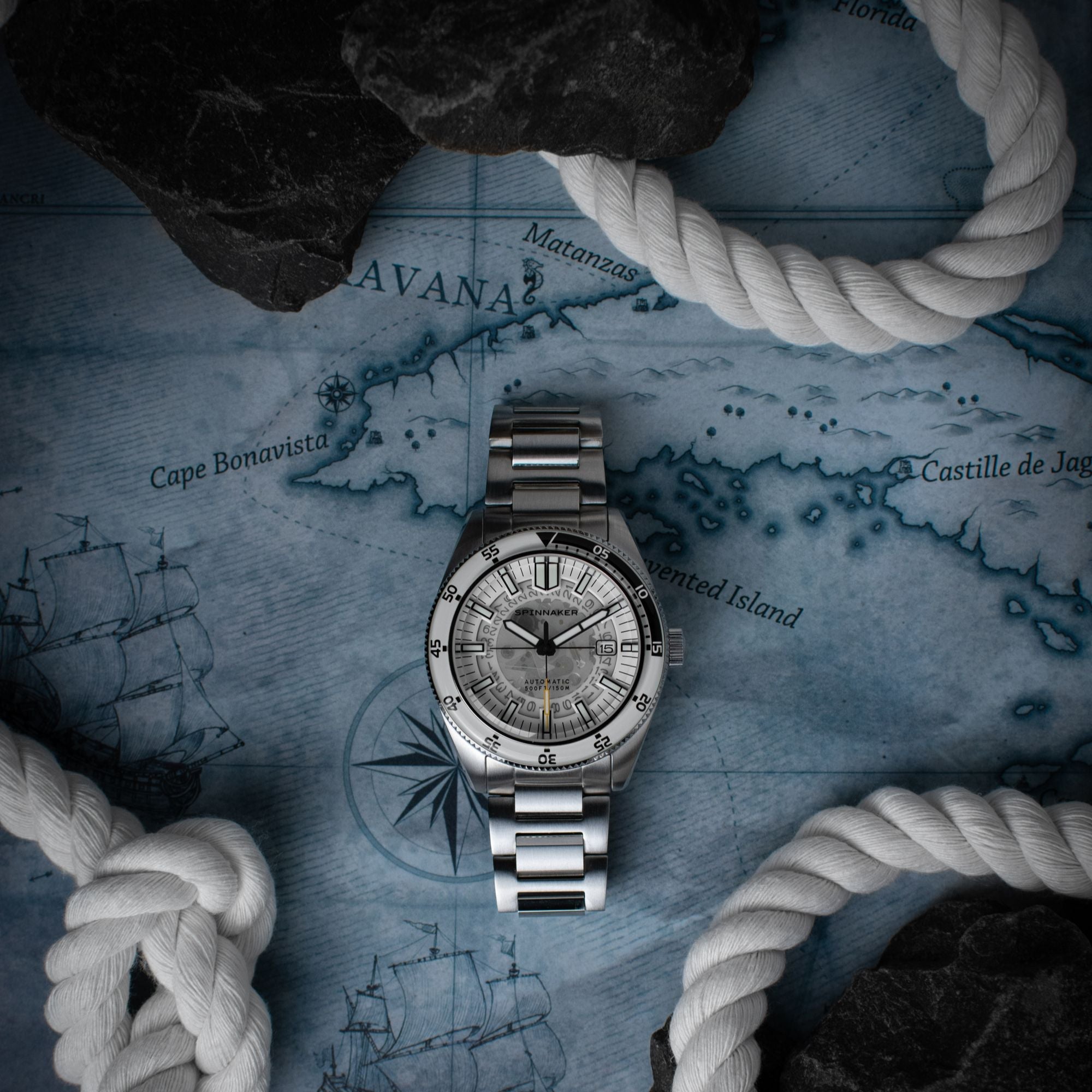 SPINNAKER Spinnaker Fleuss Automatic Severn Edition Brilliant White Men's Watch SP-5118-33