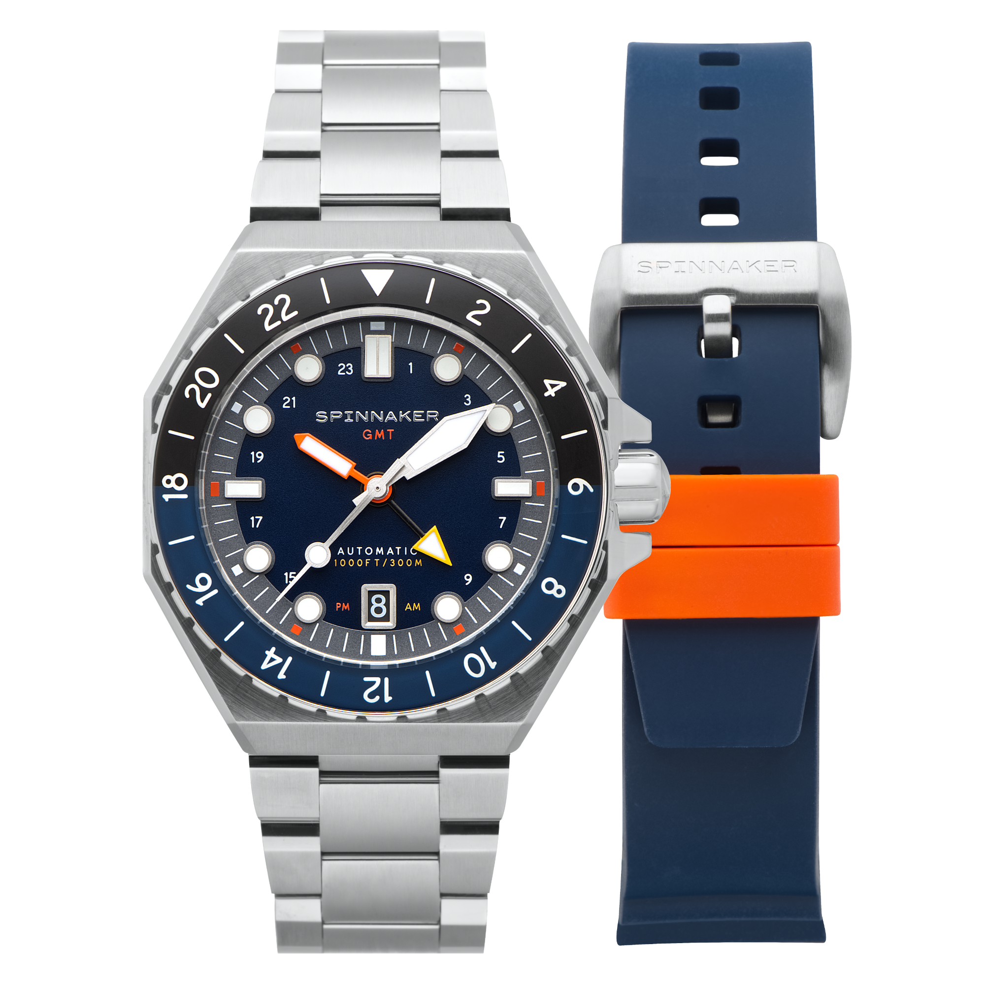 SPINNAKER Spinnaker Navy Black Dumas GMT Automatic Men's Watch SP-5119-22