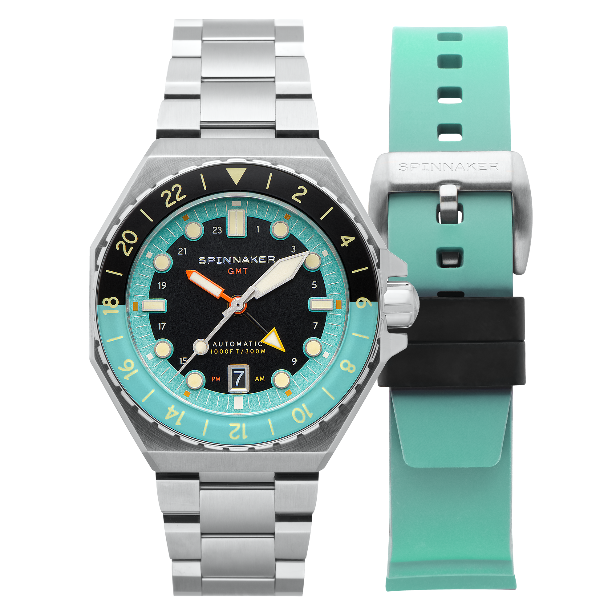 SPINNAKER Spinnaker Dark Turquoise Dumas GMT Automatic Men's Watch SP-5119-33