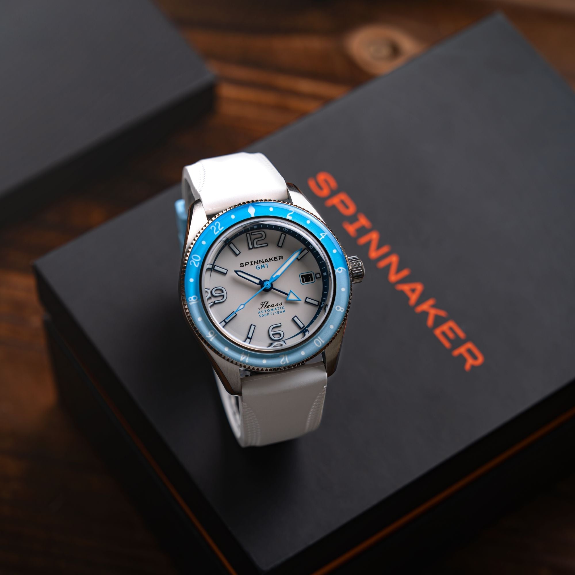 SPINNAKER Spinnaker Fleuss Gmt Automatic Moon White Men's Watch SP-5120-22