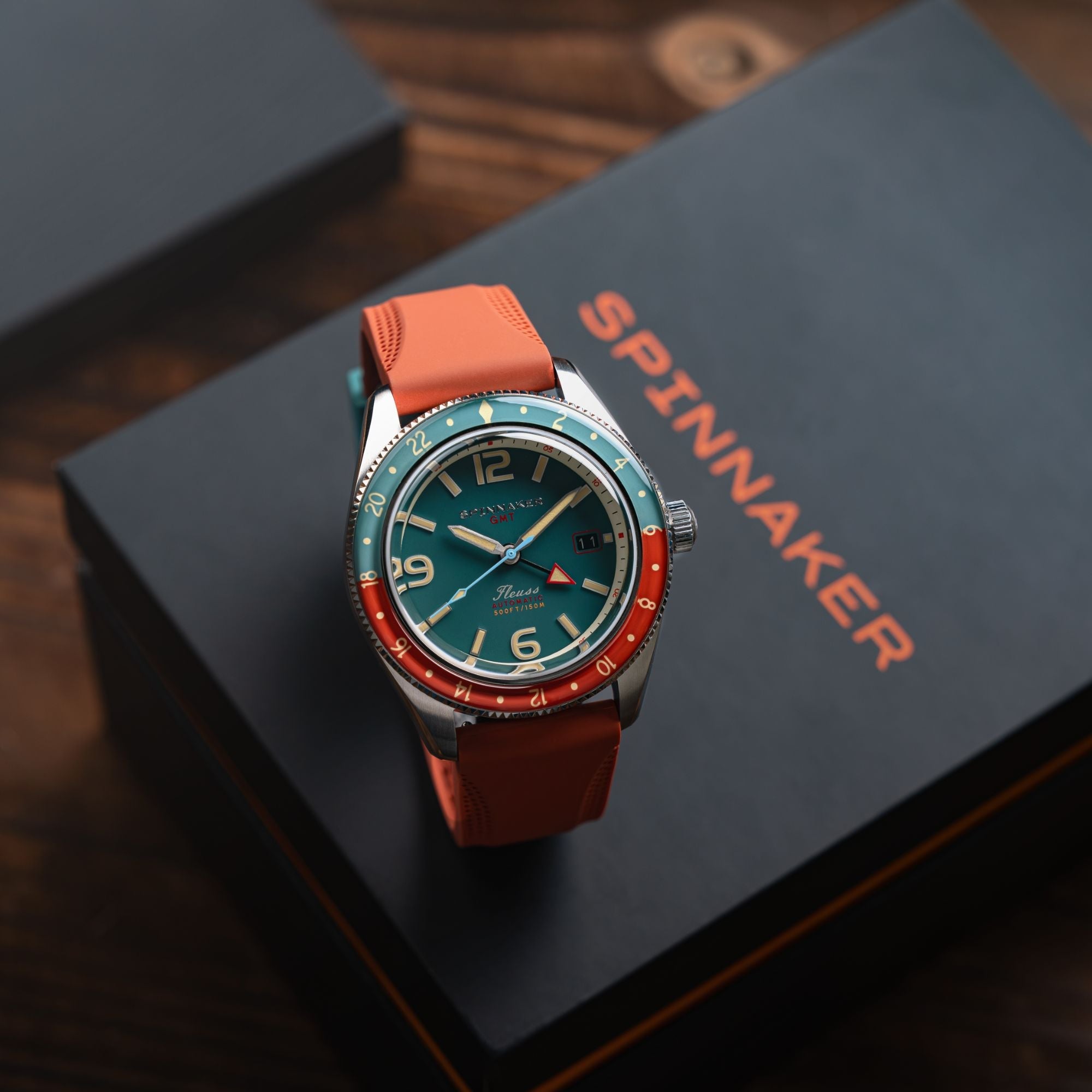 SPINNAKER Spinnaker Fleuss Gmt Automatic Tropical Green Men's Watch SP-5120-33