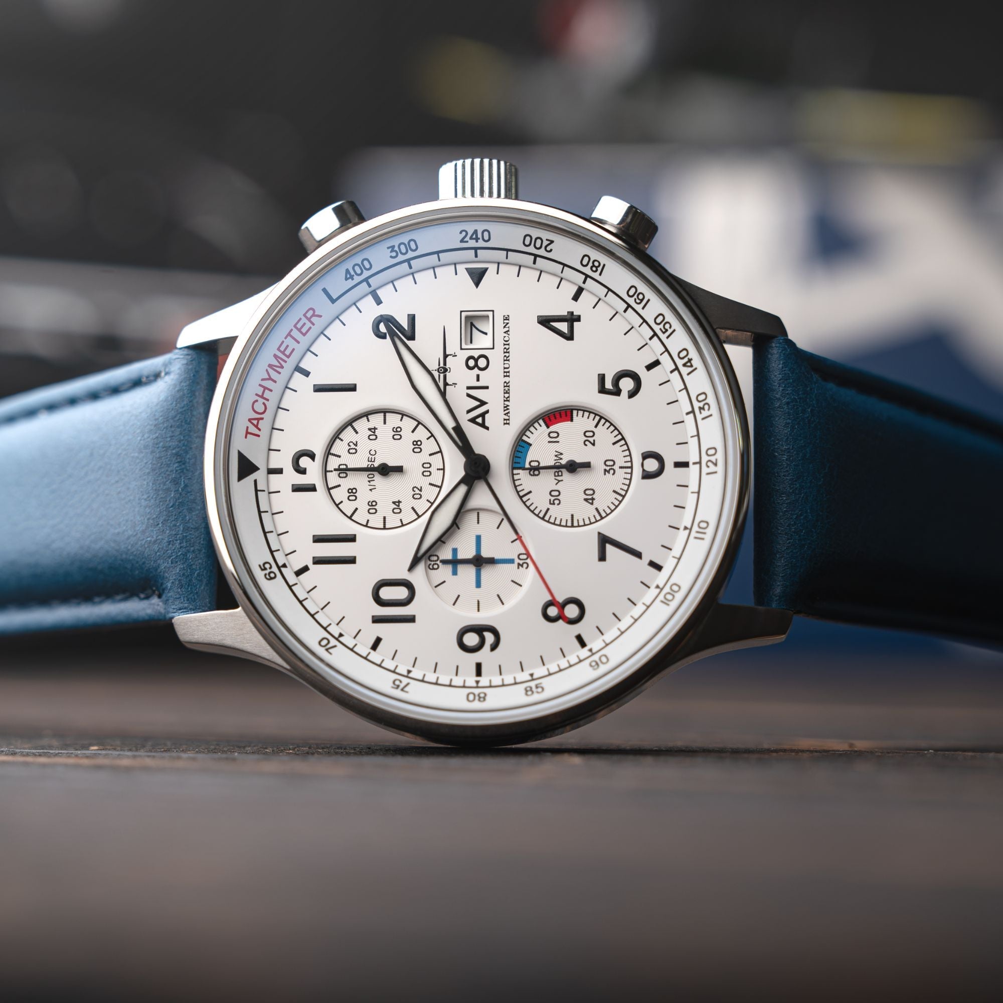 Blue White | Hawker Hurricane Classic Chronograph