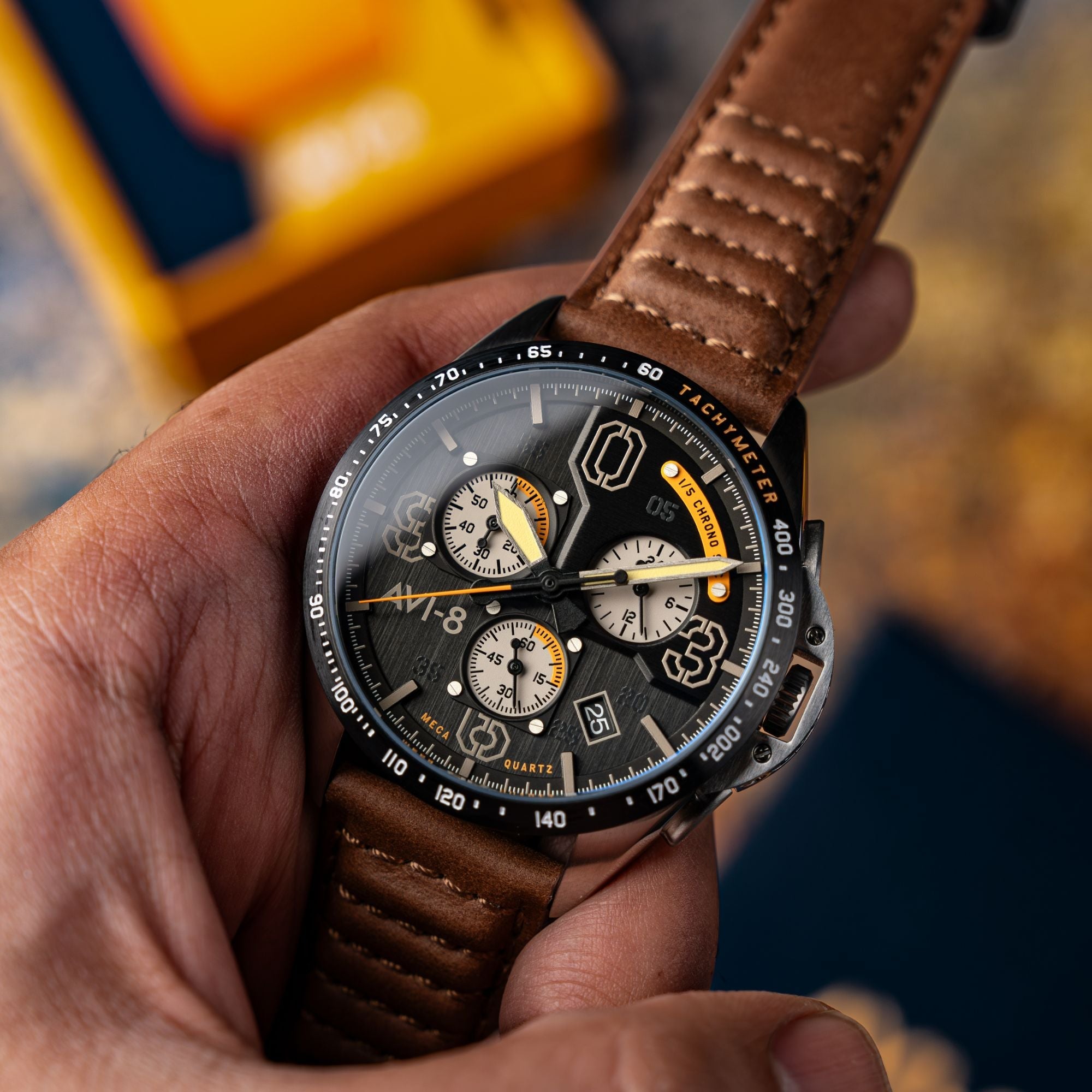 AVI-8 AVI-8 P-51 Mustang Blakeslee Chronograph Lambeth Imperial War Museum Edition Men's Watch AV-4077-07