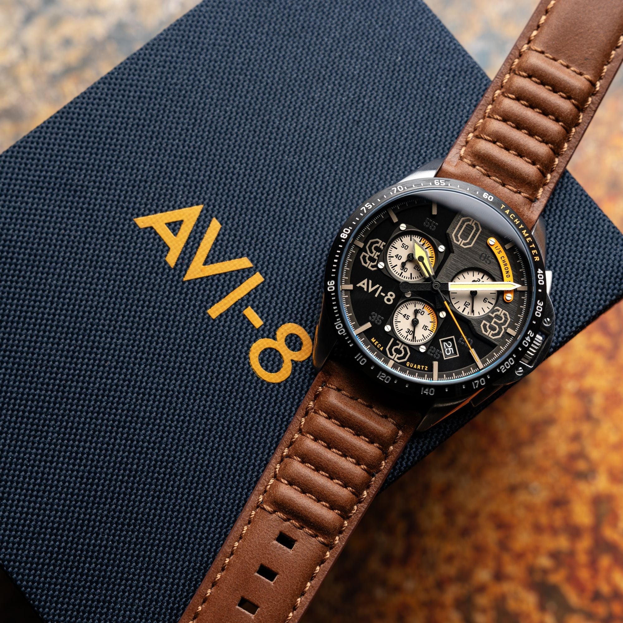 AVI-8 AVI-8 P-51 Mustang Blakeslee Chronograph Lambeth Imperial War Museum Edition Men's Watch AV-4077-07