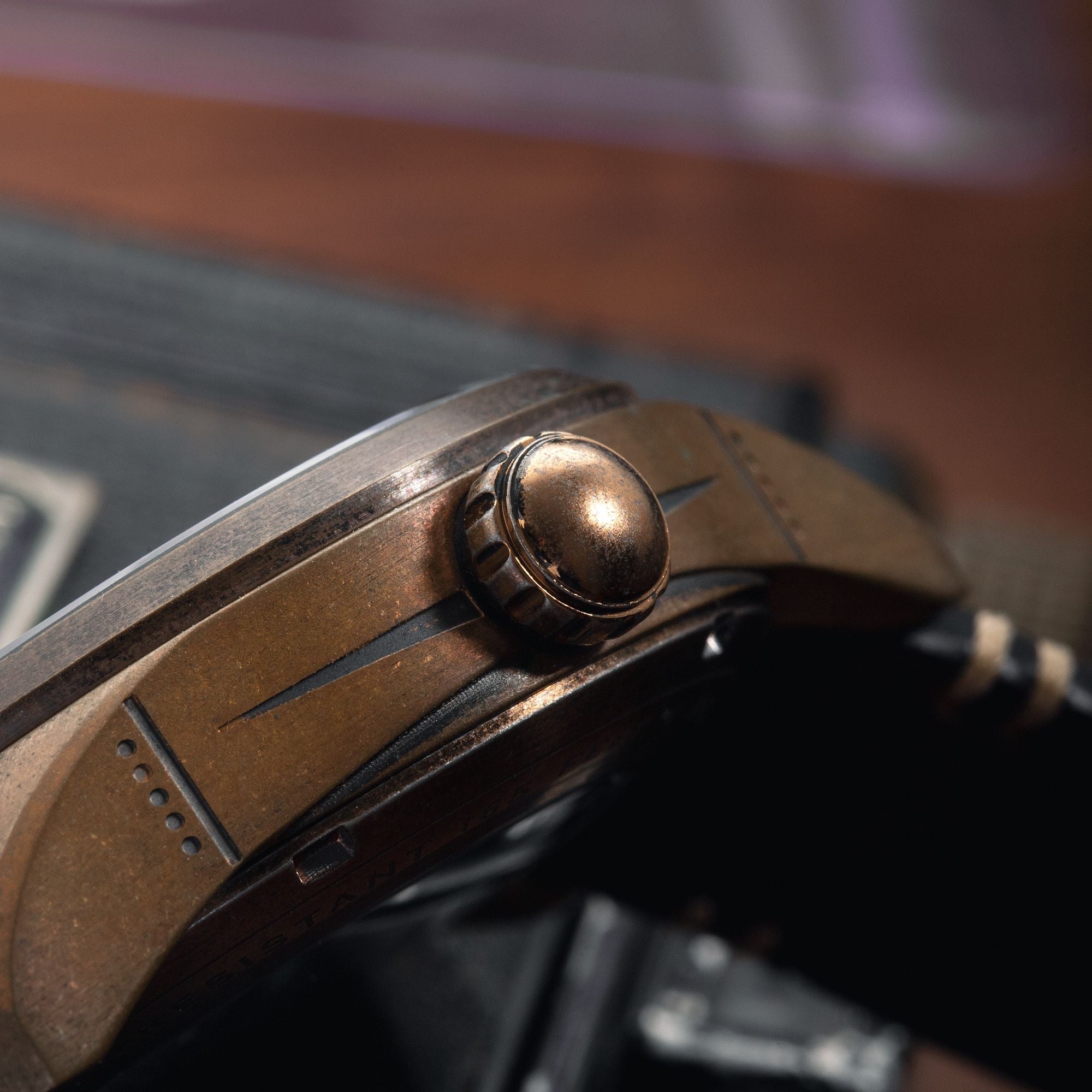 AVI-8 AVI-8 Spitfire Smith Automatic Oxidized Bronze Men's Watch AV-4090-07