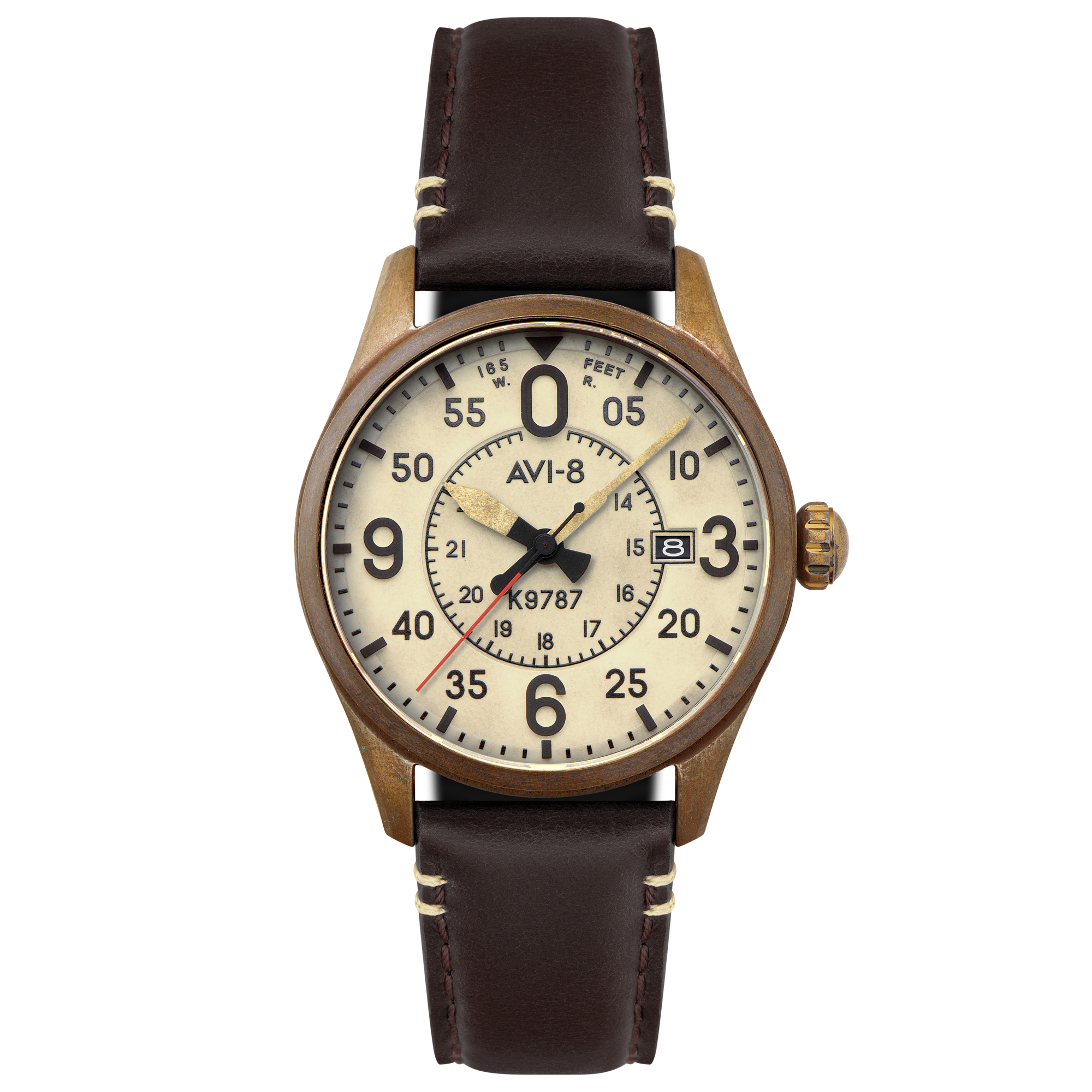 AVI-8 AVI-8 Spitfire Smith Automatic Oxidized Bronze Men's Watch AV-4090-07