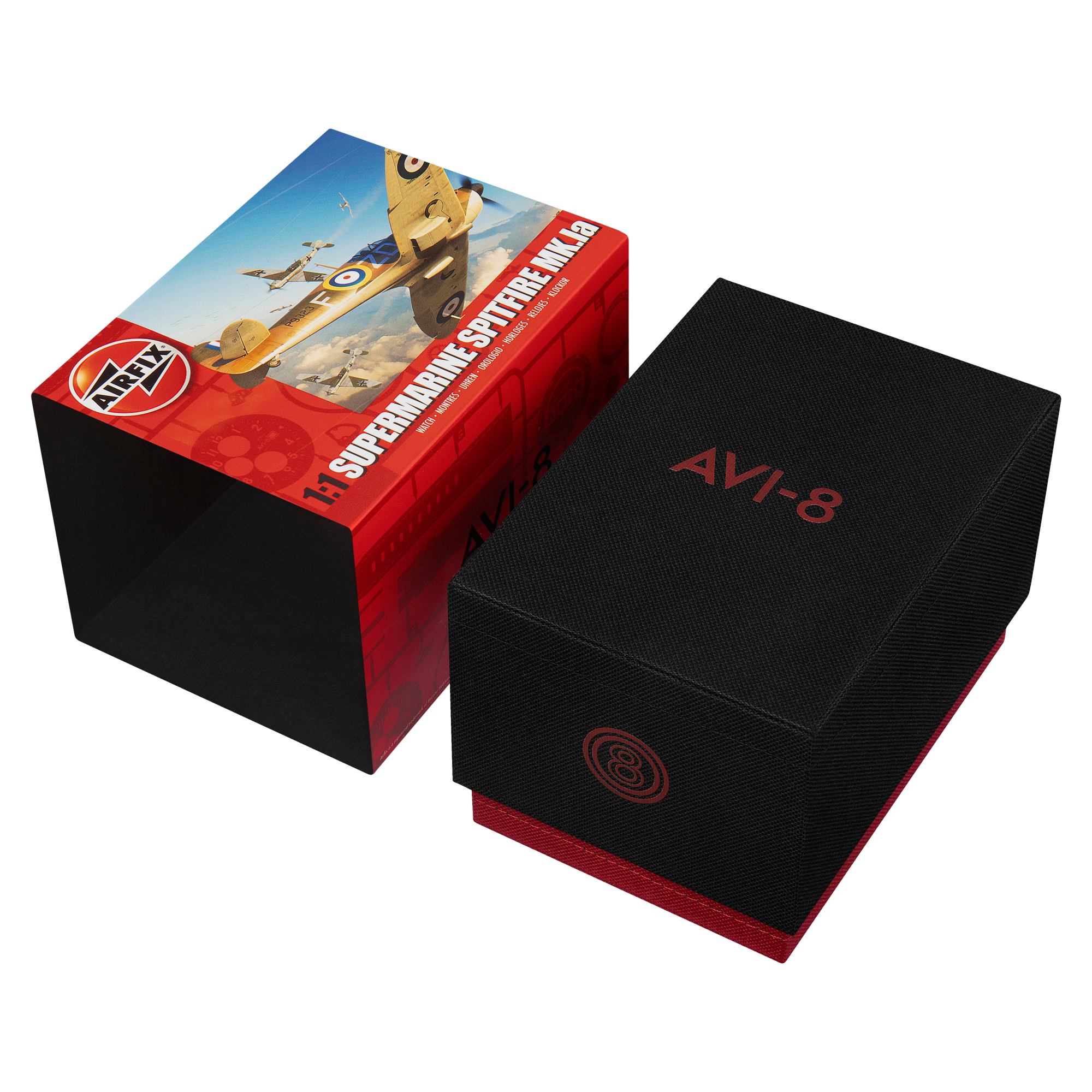 AVI-8 AVI-8 Spitfire Smith Automatic - Airfix Edition Granite Black Men's Watch AV-4090-08