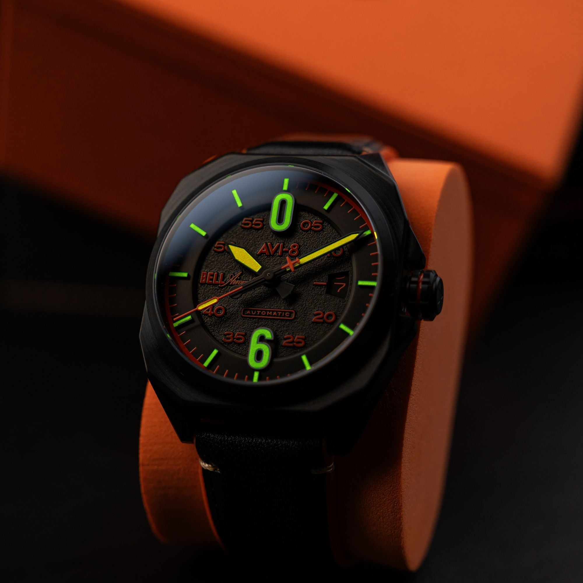 AVI-8 AVI-8 Bell X1 Machbuster Automatic Jet Black Men's Watch AV-4115-04