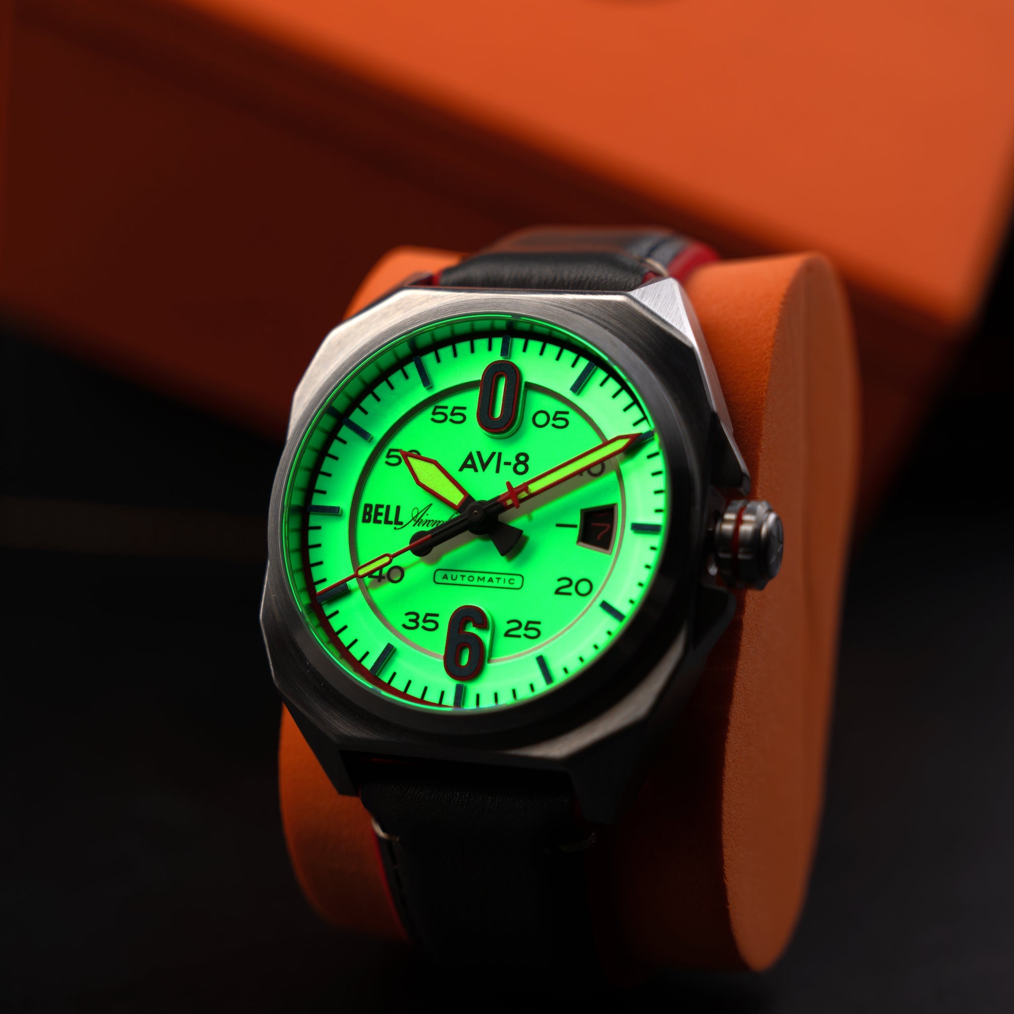 AVI-8 AVI-8 Bell X1 Machbuster Automatic Desert Khaki Men's Watch AV-4115-07