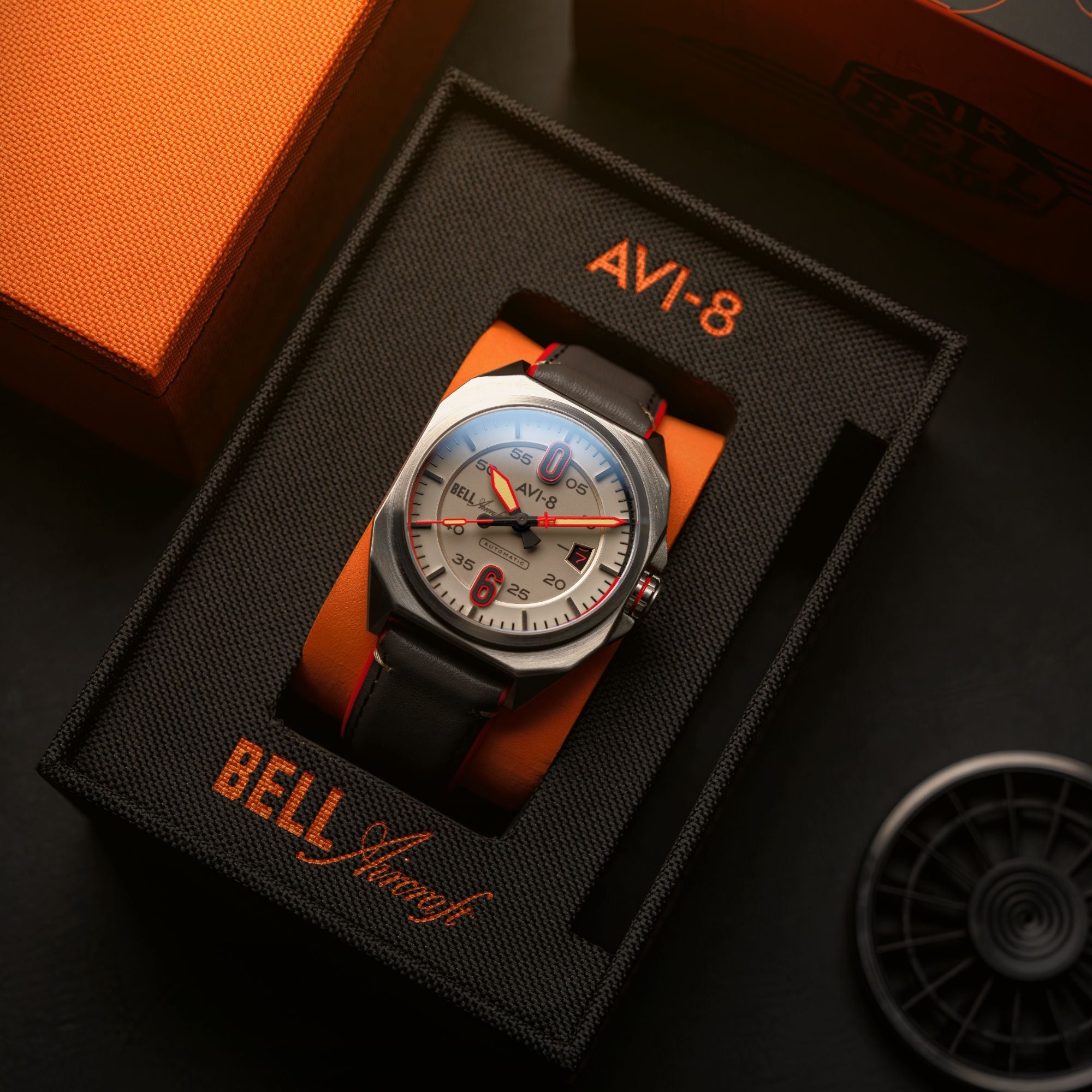 AVI-8 AVI-8 Bell X1 Machbuster Automatic Desert Khaki Men's Watch AV-4115-07