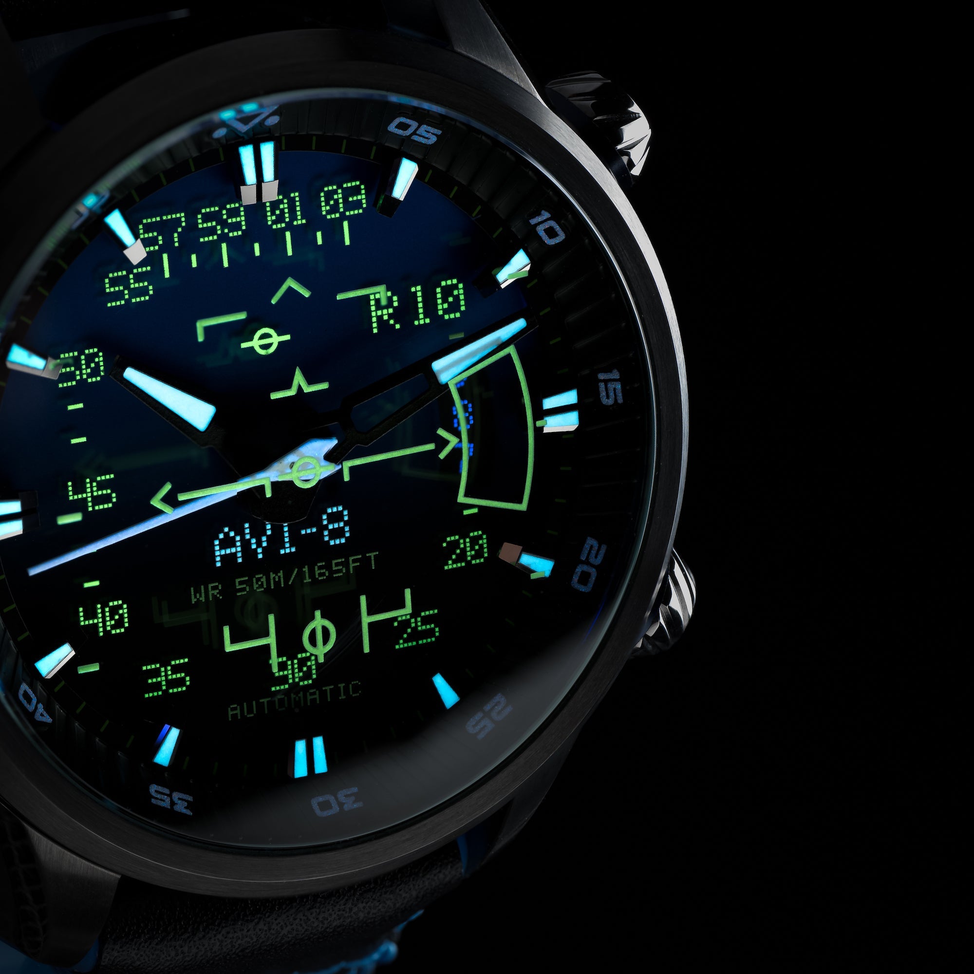 AVI-8 AVI-8 Hawker Harrier Hud Automatic Gradient Blue Men's Watch AV-4117-01