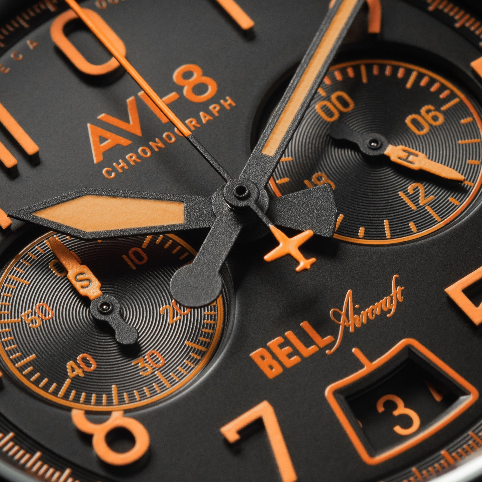 AVI-8 AVI-8 Bell X-1 Machbuster Chronograph Super Sonic Black Men's Watch AV-4118-04