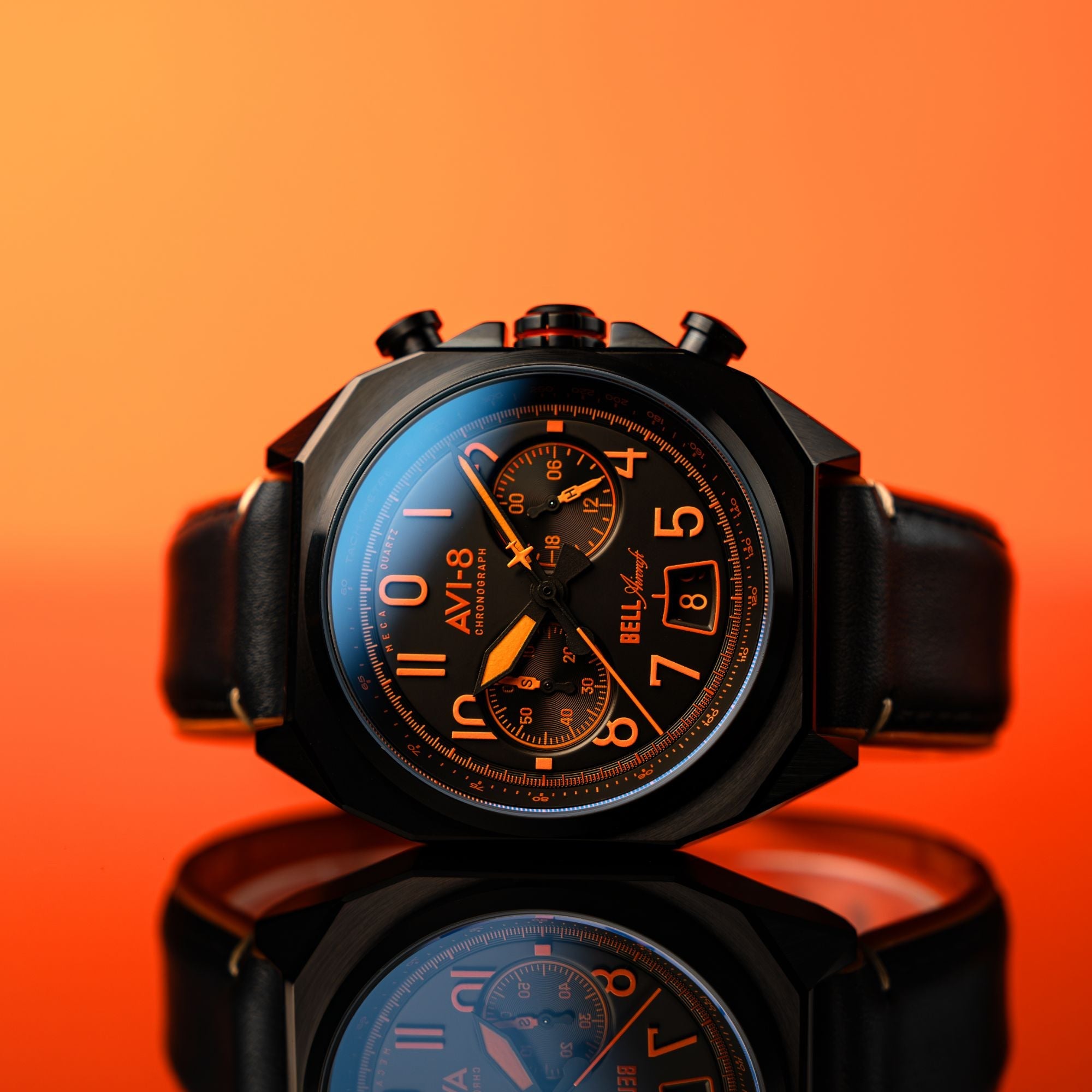 AVI-8 AVI-8 Bell X-1 Machbuster Chronograph Super Sonic Black Men's Watch AV-4118-04