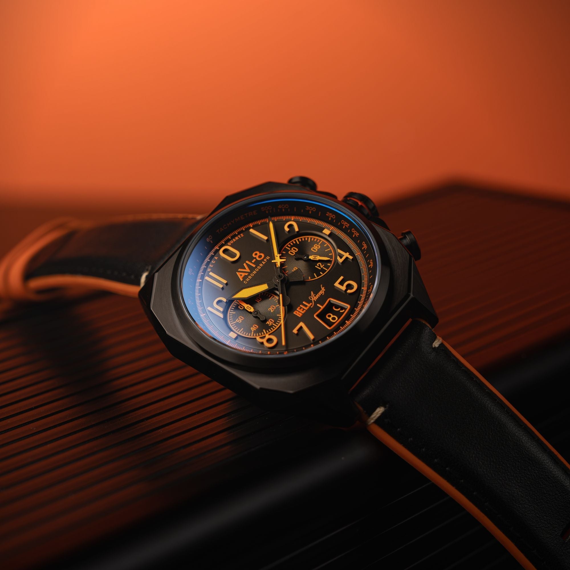 AVI-8 AVI-8 Bell X-1 Machbuster Chronograph Super Sonic Black Men's Watch AV-4118-04