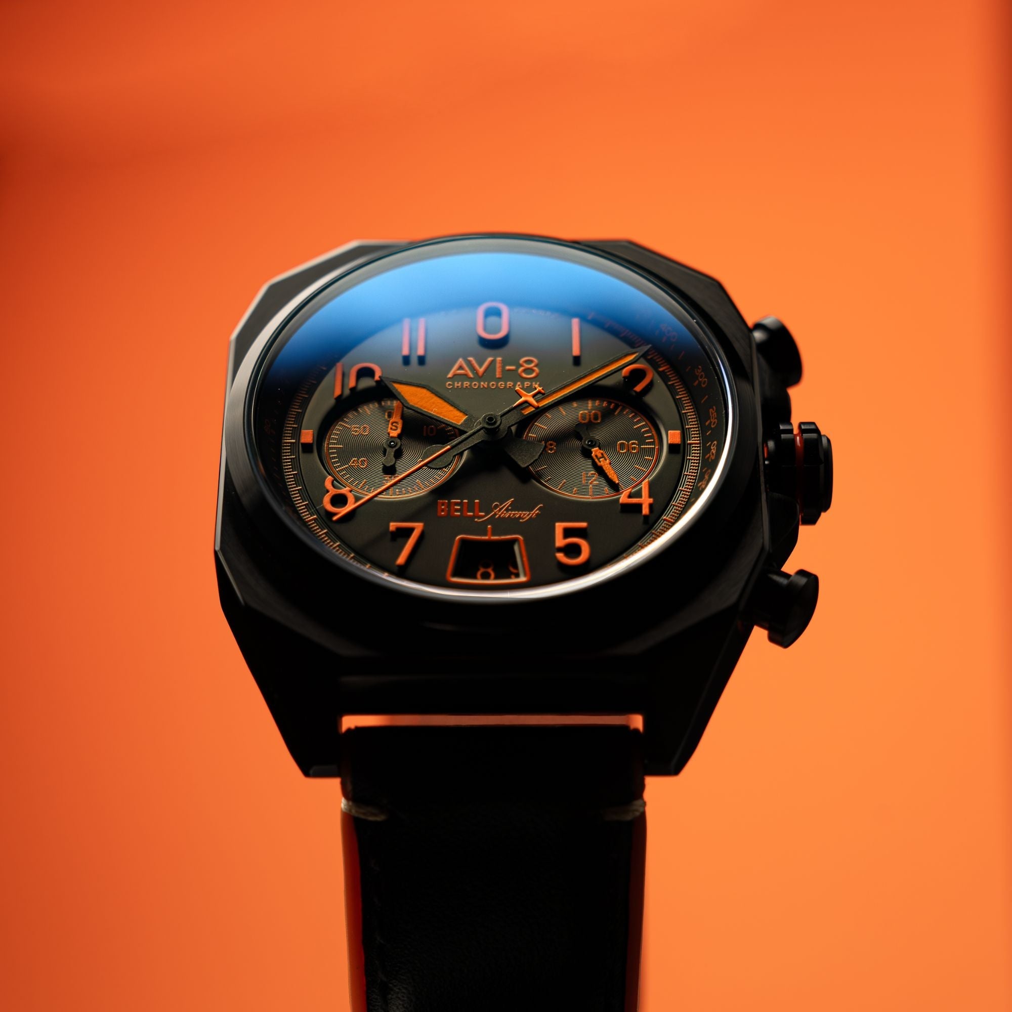 AVI-8 AVI-8 Bell X-1 Machbuster Chronograph Super Sonic Black Men's Watch AV-4118-04