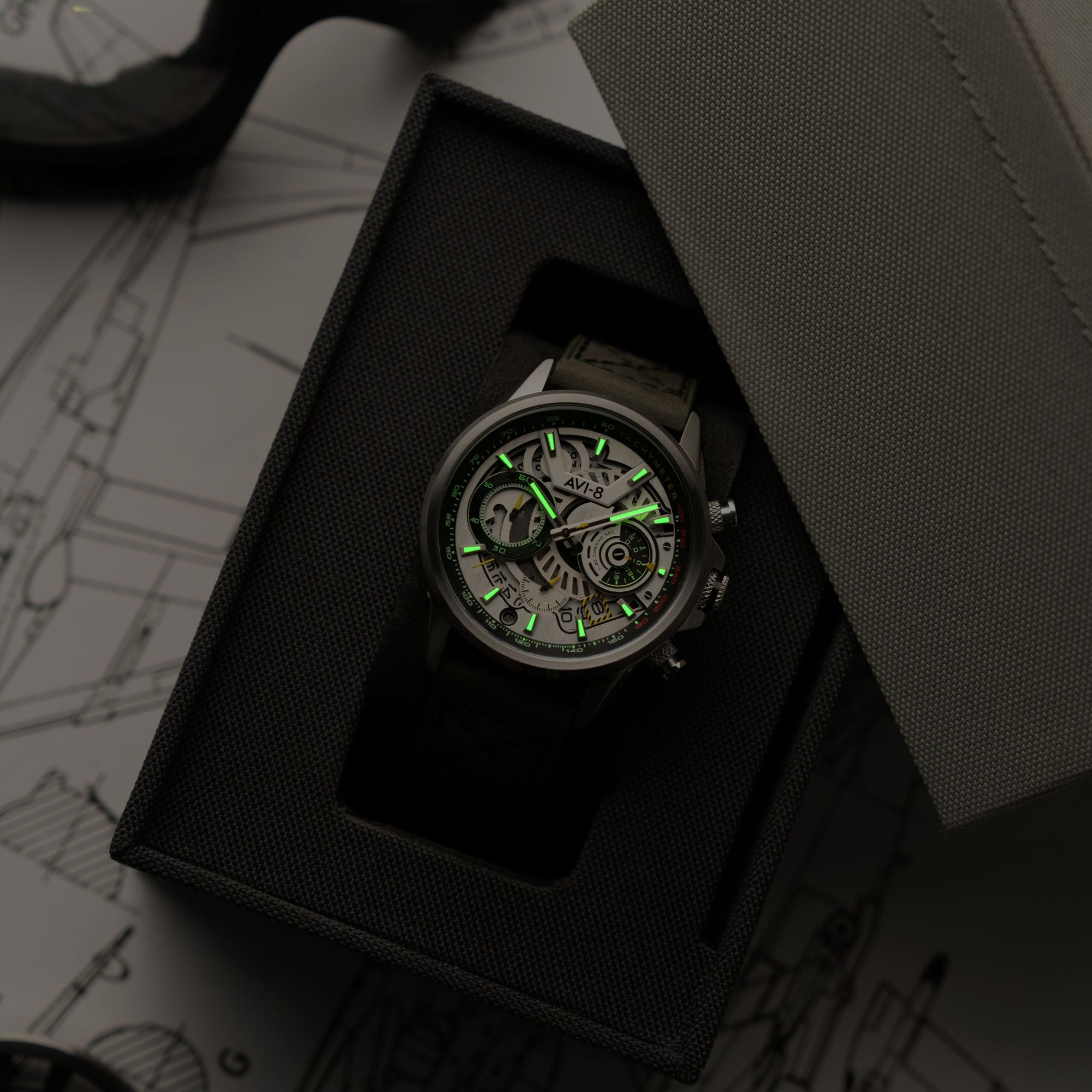 AVI-8 AVI-8 Hawker Harrier Matador (2025 Edition) Chronograph Storm Grey Men's Watch AV-4125-01