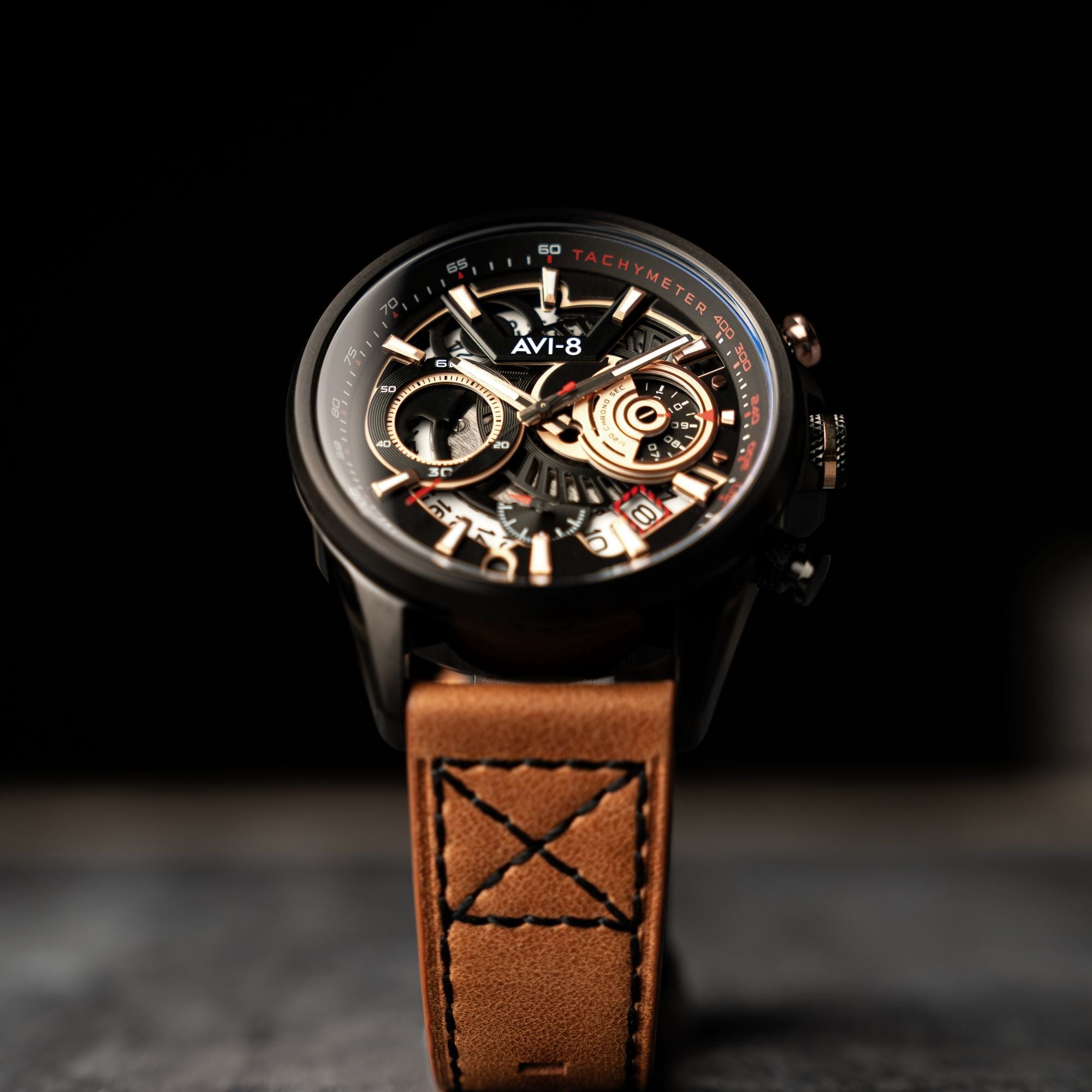AVI-8 AVI-8 Hawker Harrier Matador (2025 Edition) Chronograph Desert Black Men's Watch AV-4125-02