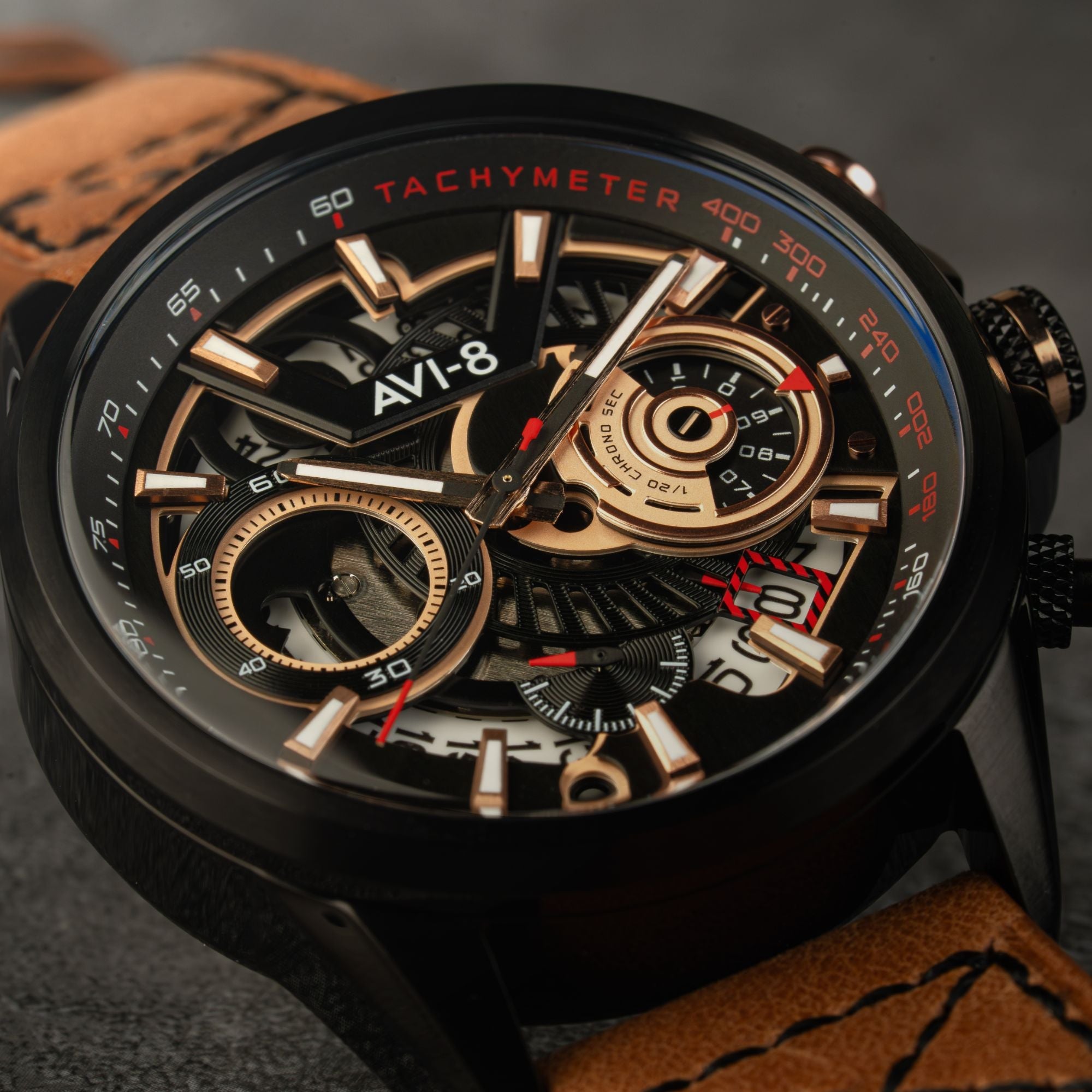 AVI-8 AVI-8 Hawker Harrier Matador (2025 Edition) Chronograph Desert Black Men's Watch AV-4125-02