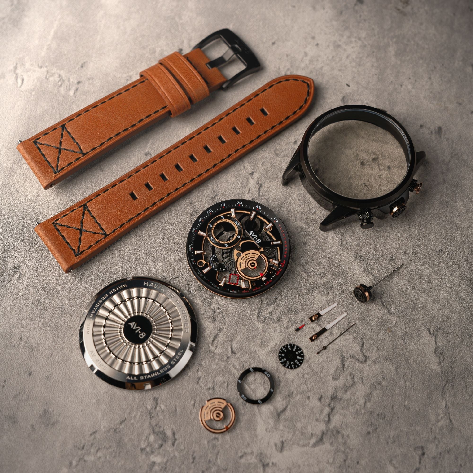 AVI-8 AVI-8 Hawker Harrier Matador (2025 Edition) Chronograph Desert Black Men's Watch AV-4125-02