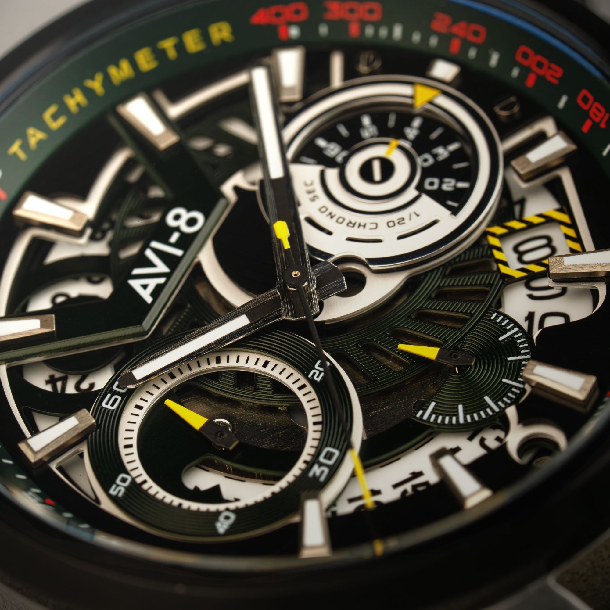 AVI-8 AVI-8 Hawker Harrier Matador (2025 Edition) Chronograph Viper Green Men's Watch AV-4125-04