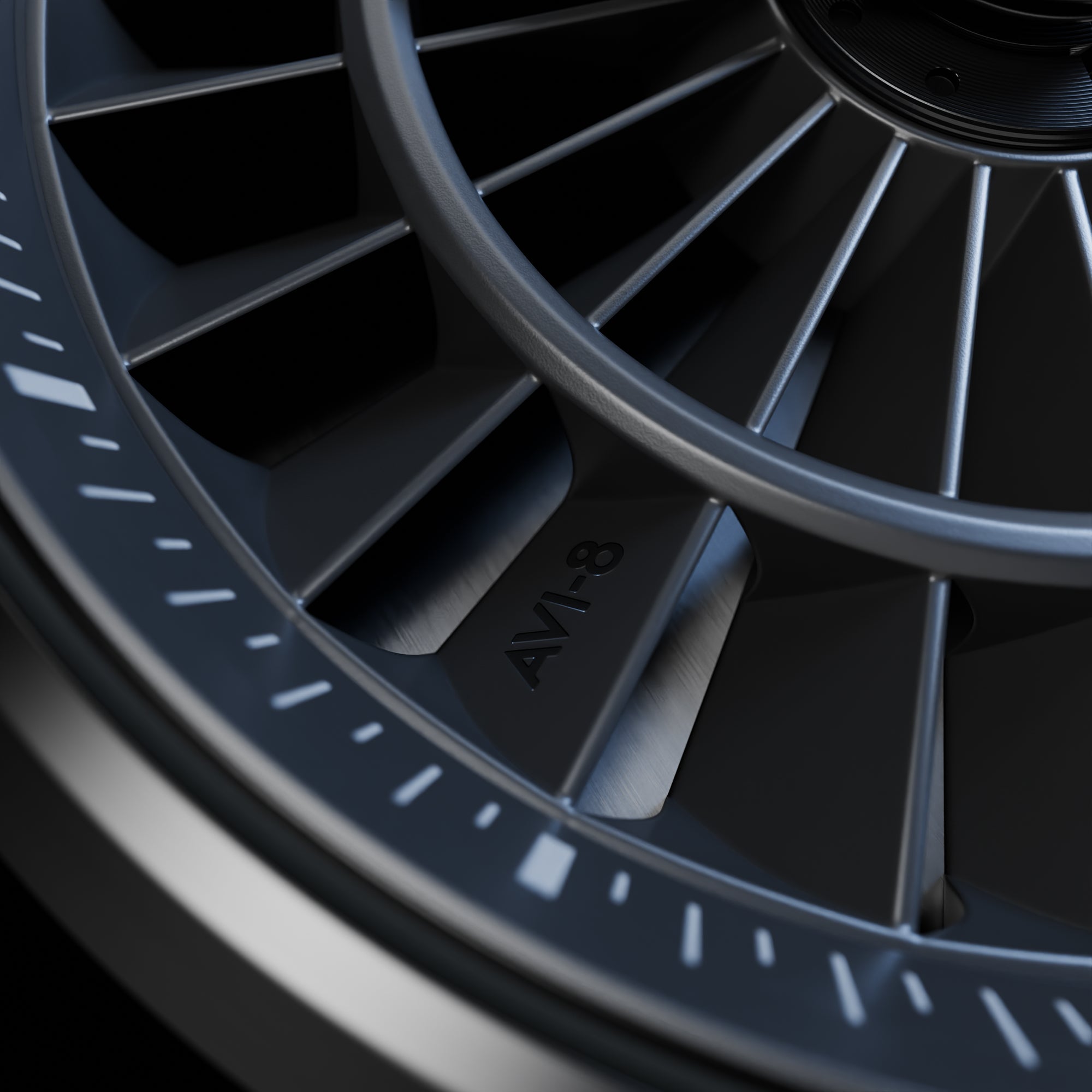 AVI-8 AVI-8 Hawker Harrier Pegasus Automatic Limited Edition Piston Black Men's Watch AV-4127-01