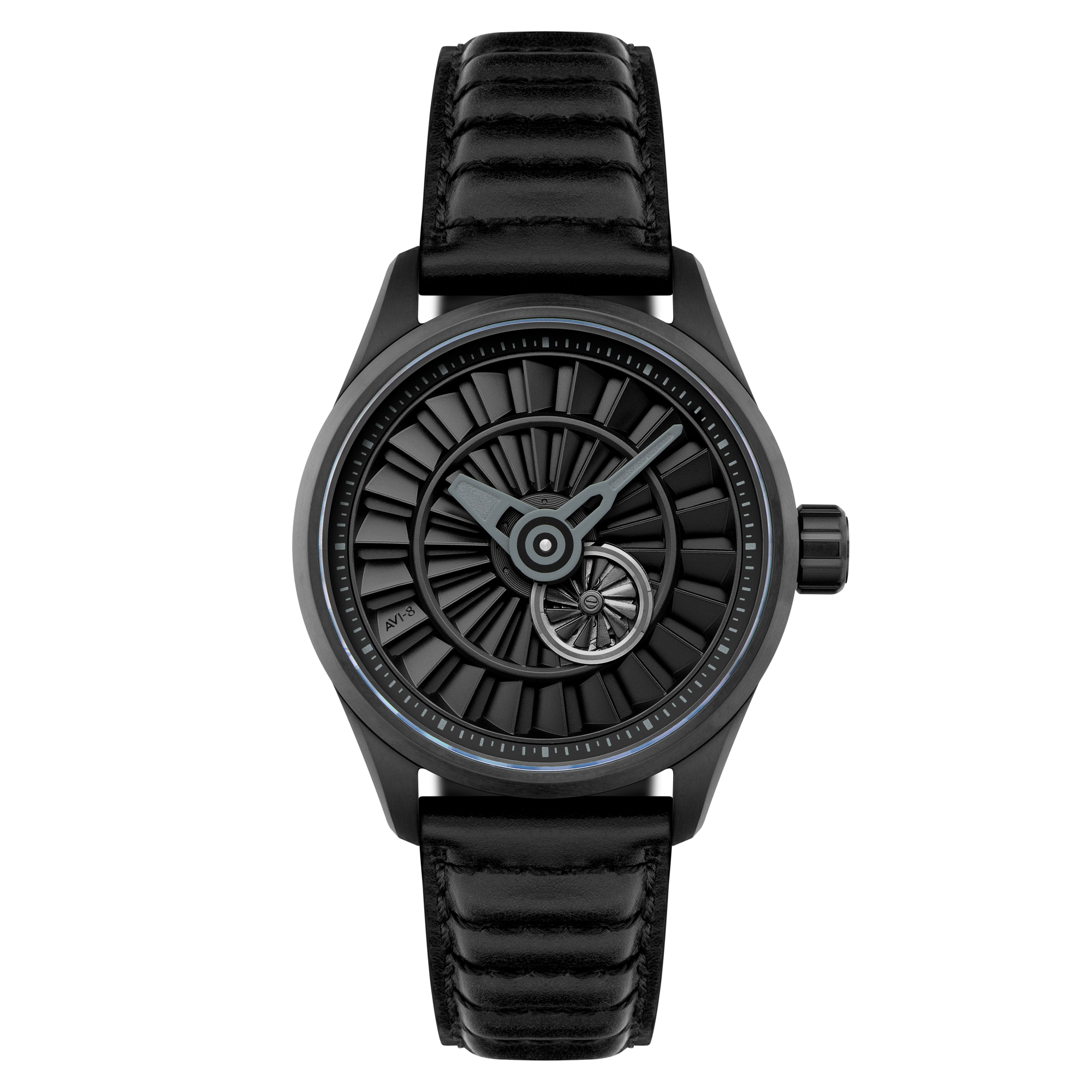 AVI-8 AVI-8 Hawker Harrier Pegasus Automatic Limited Edition Piston Black Men's Watch AV-4127-01