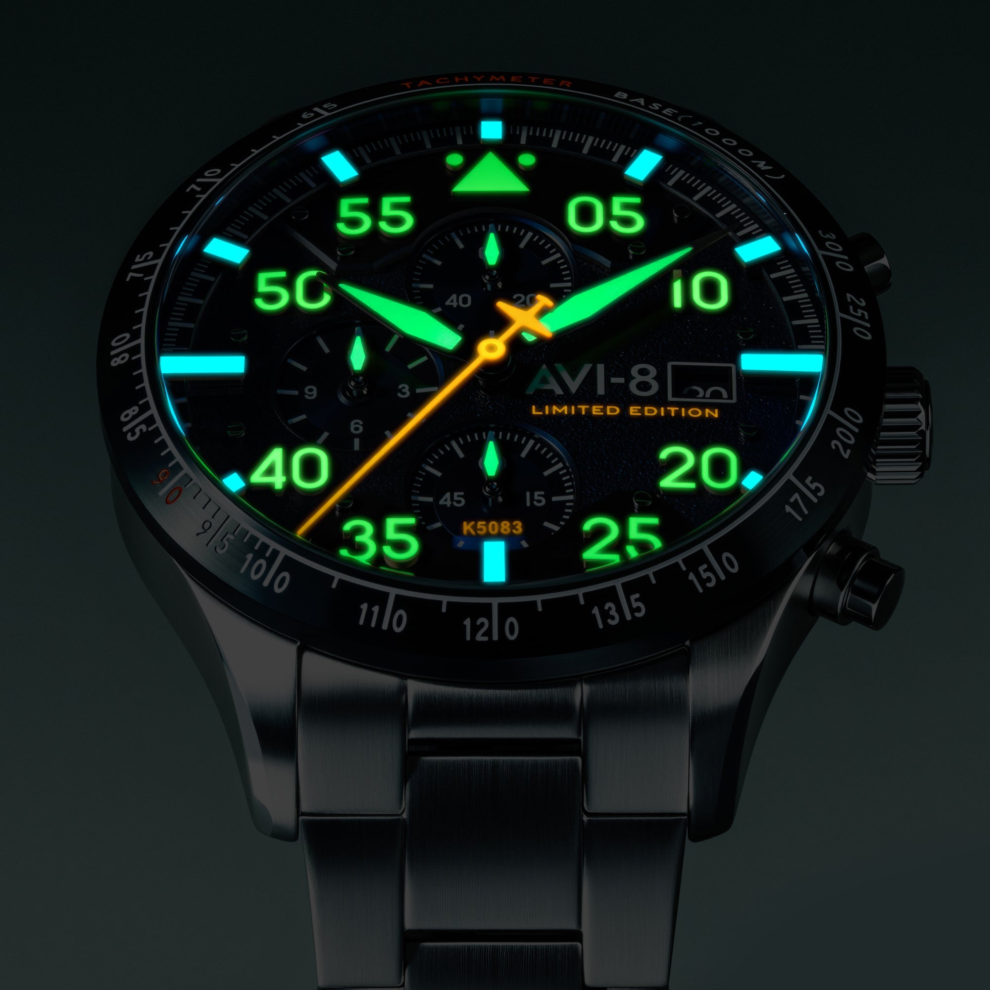 AVI-8 Hawker Hurricane 90th Anniversary Chronograph Limited Edition Blue Horizon Men's Watch  AV-4130-22