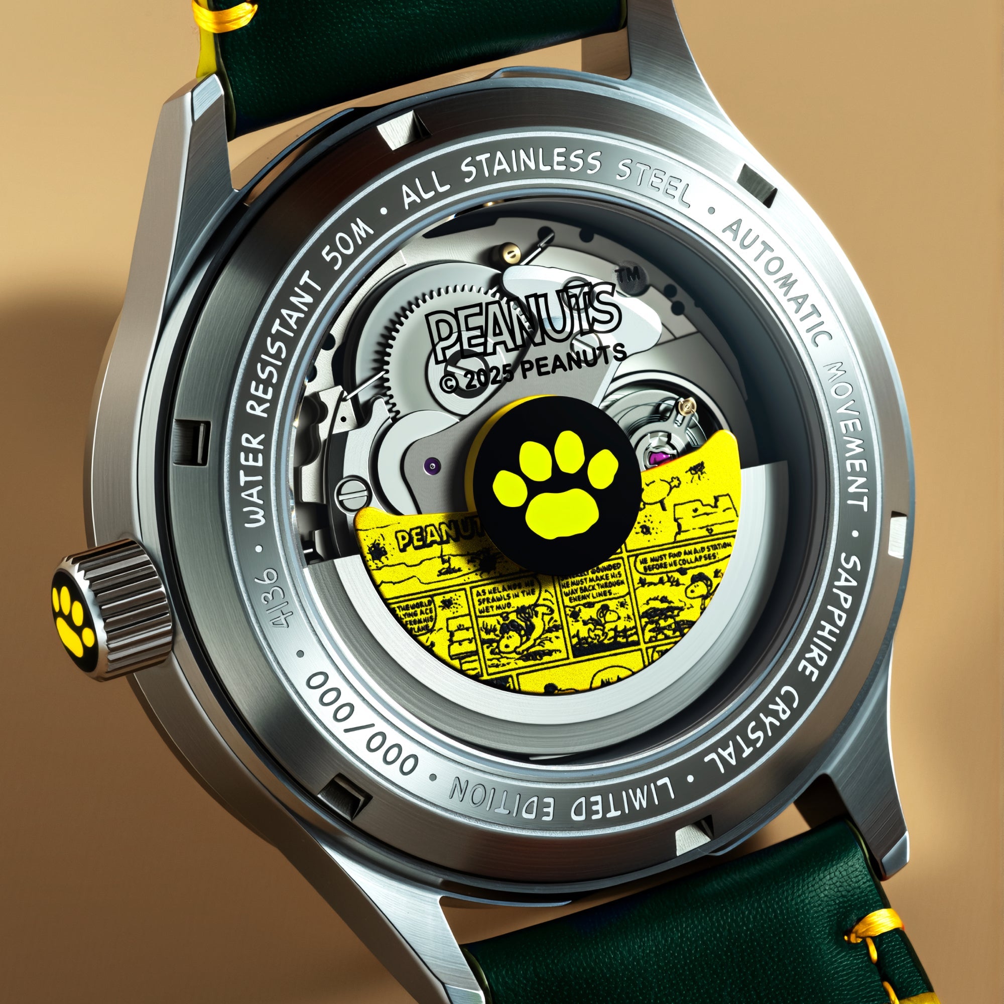 AVI-8 Hawker Hurricane Kent GMT Automatic Peanuts Snoopy Flying Ace Limited Edition Winter Green Men's Watch AV-4136-04