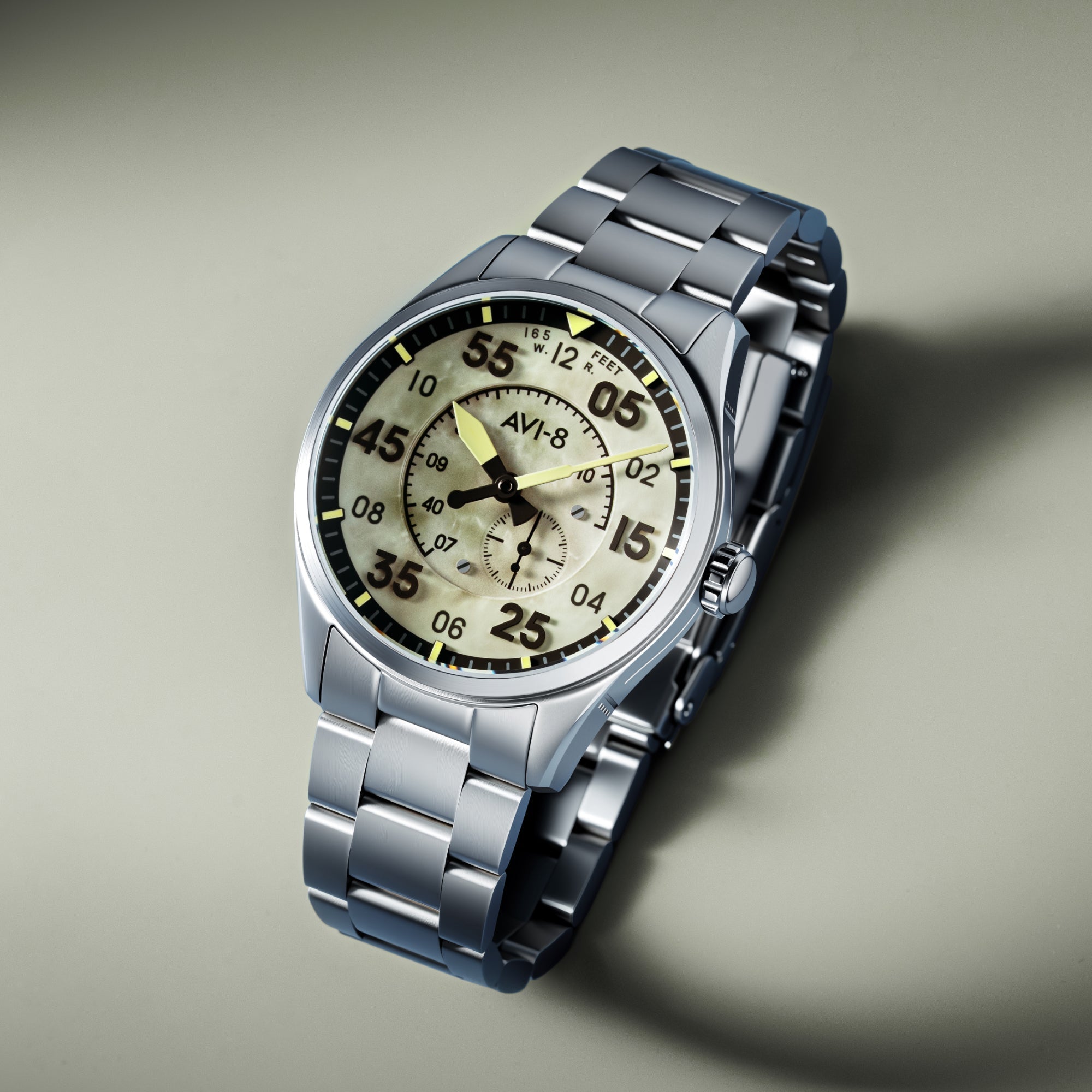 AVI-8 AVI-8 Spitfire Type 300 Automatic Pilot Panel Men's Watch AV-4147-33