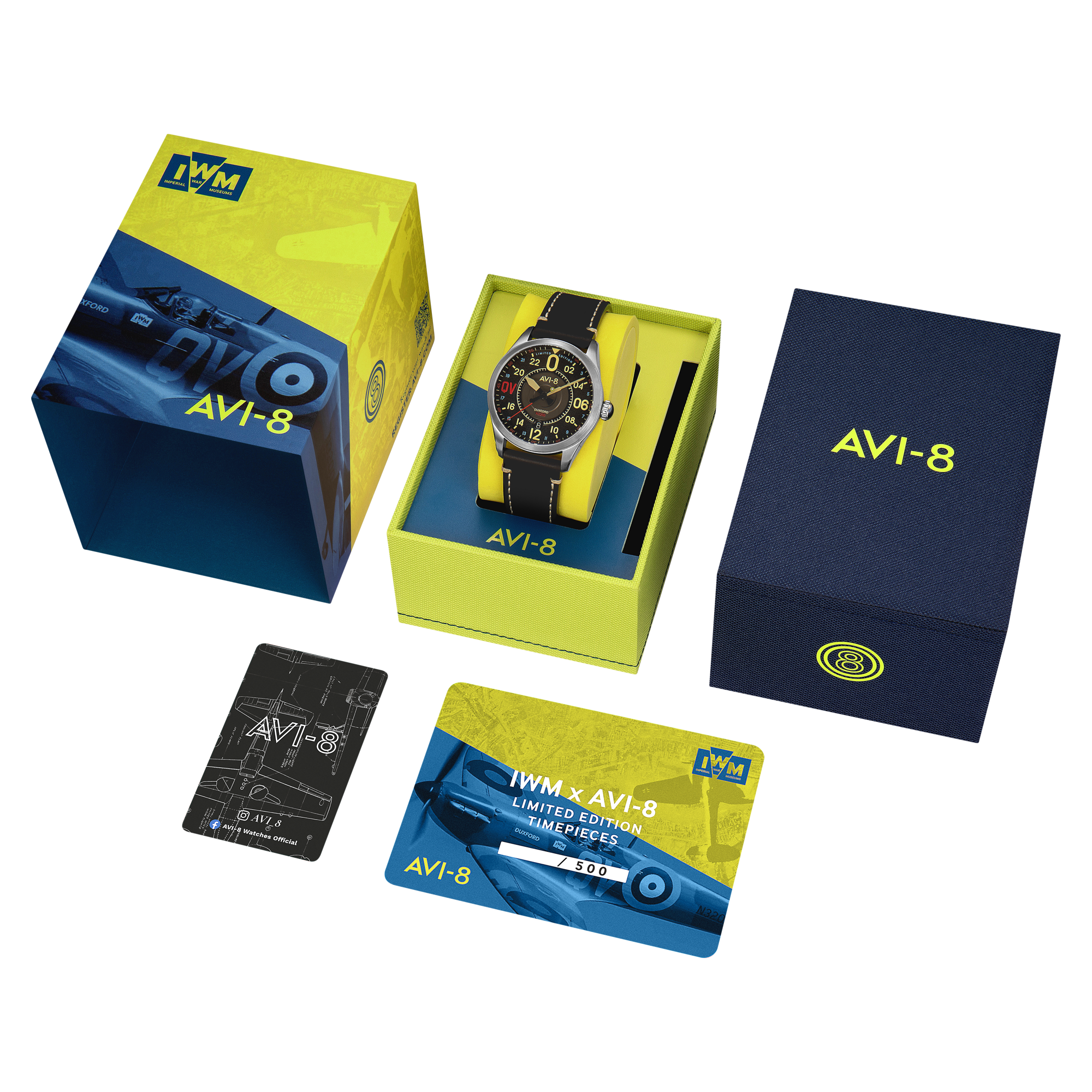 AVI-8 AVI-8 Spitfire N3200 Imperial War Museums 24 Hour Automatic Limited Edition Eastleigh Men's Watch AV-4149-01