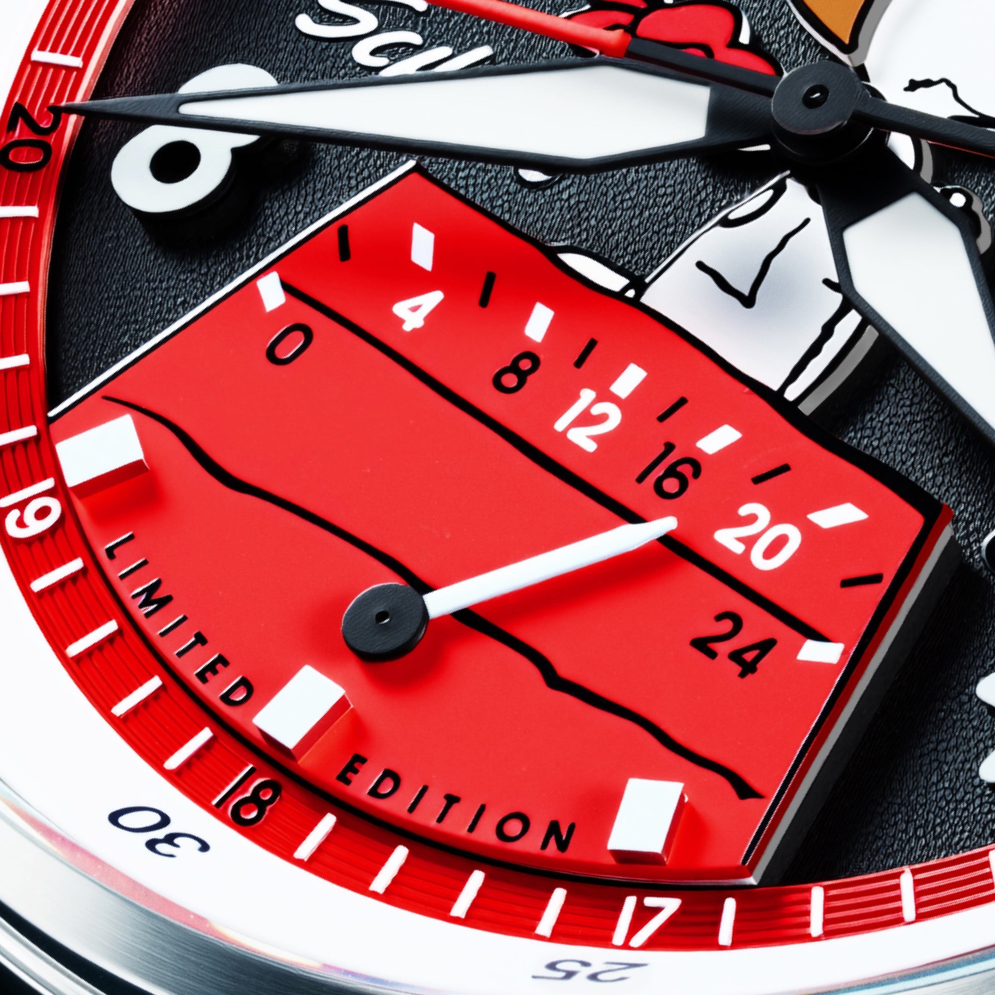 AVI-8 AVI-8 Hawker Hurricane Mckellar Dual Time Peanuts Snoopy Flying Ace Limited Edition Phantom Flyer Men's Watch AV-4151-01