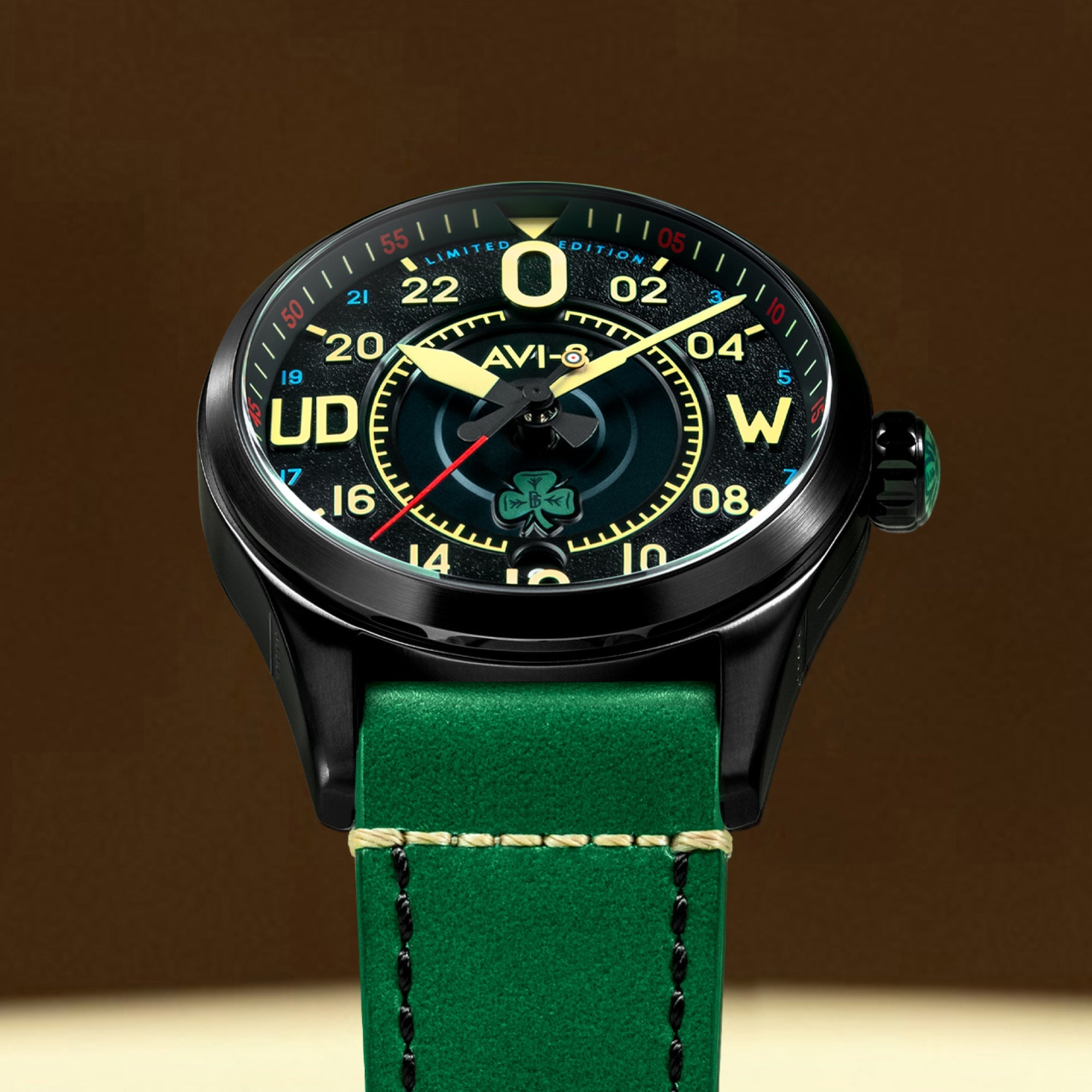 AVI-8 AVI-8 Spitfire Smith 24 Hour Automatic Paddy Limited Edition Paddy Green Men's Watch AV-4154-01