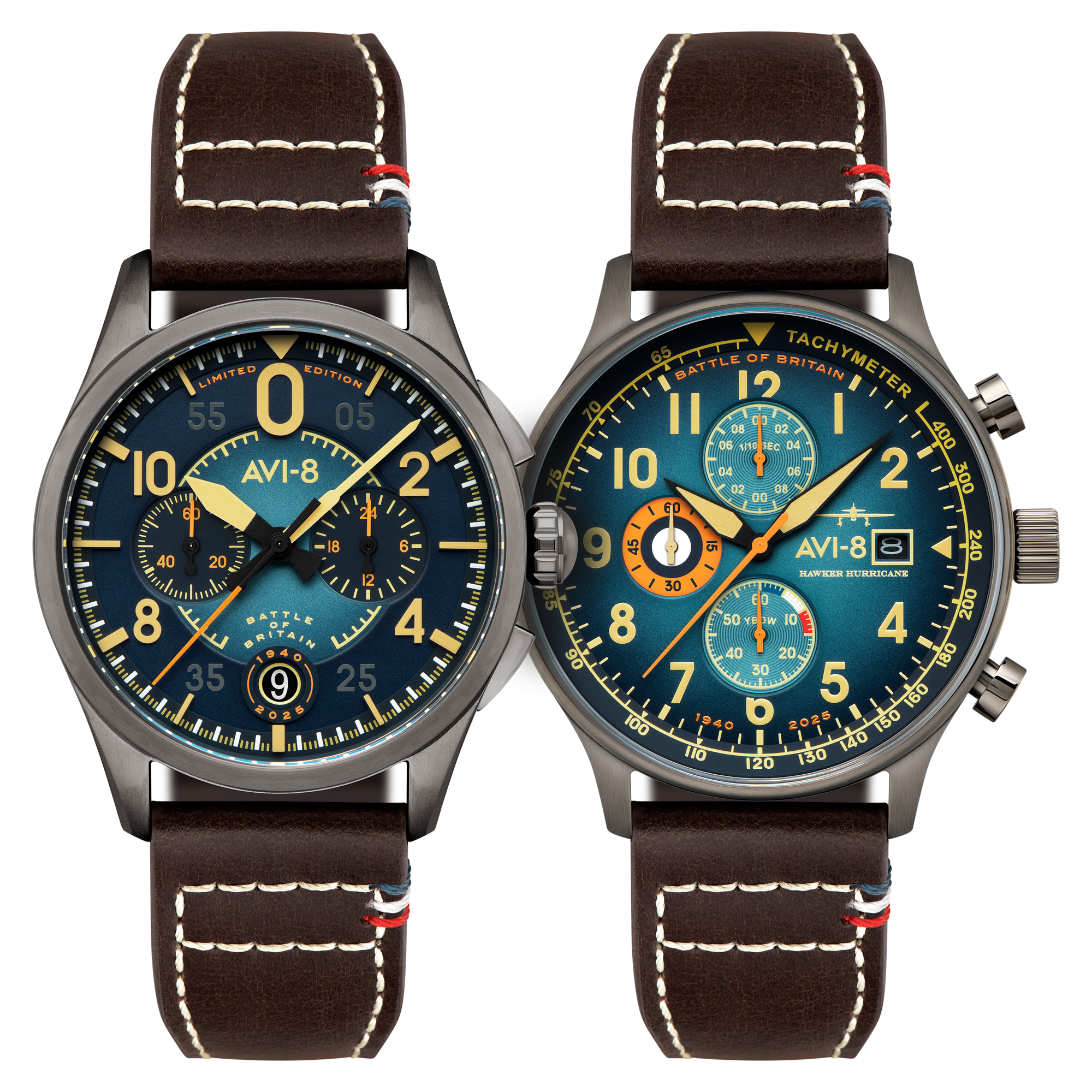 AVI-8 AVI-8 Battle Of Britain 85th Hawker Hurricane and Spitfire Set AV-BOB85-SETA