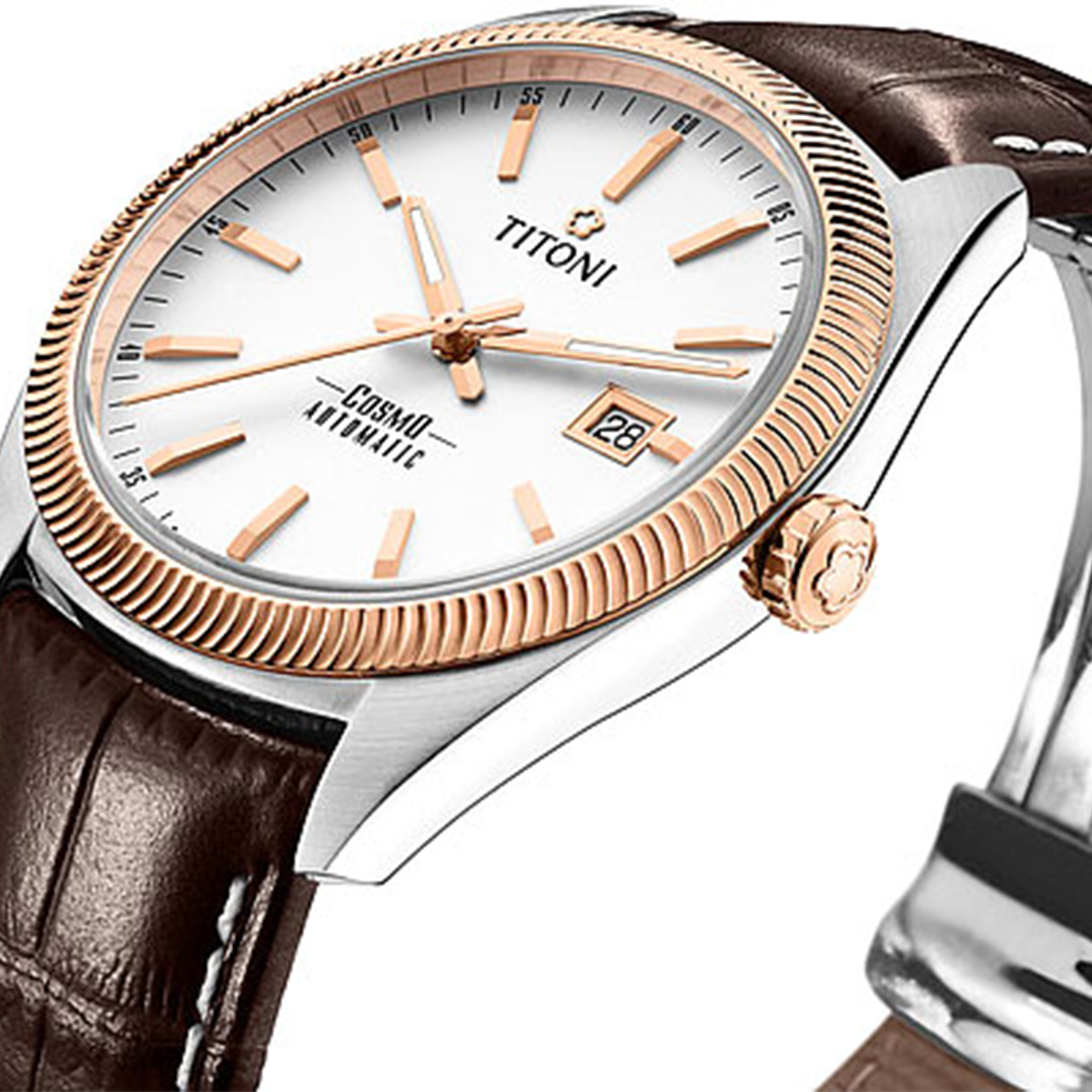 TITONI Titoni Cosmo Swiss Automatic Watch 878 Srg-st-606