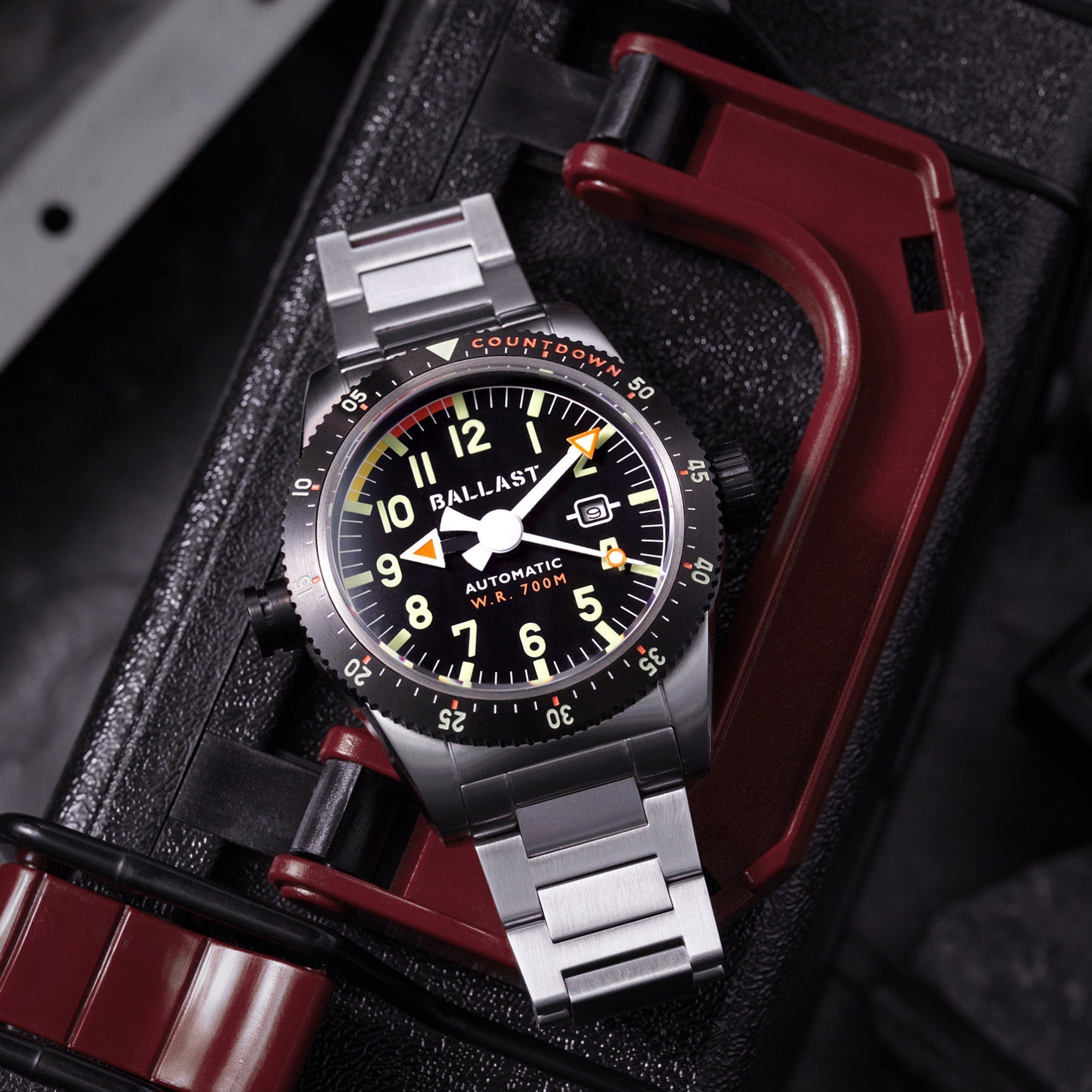 BALLAST Ballast Amphion Men's Black Japanese Automatic Watch BL-3148-01