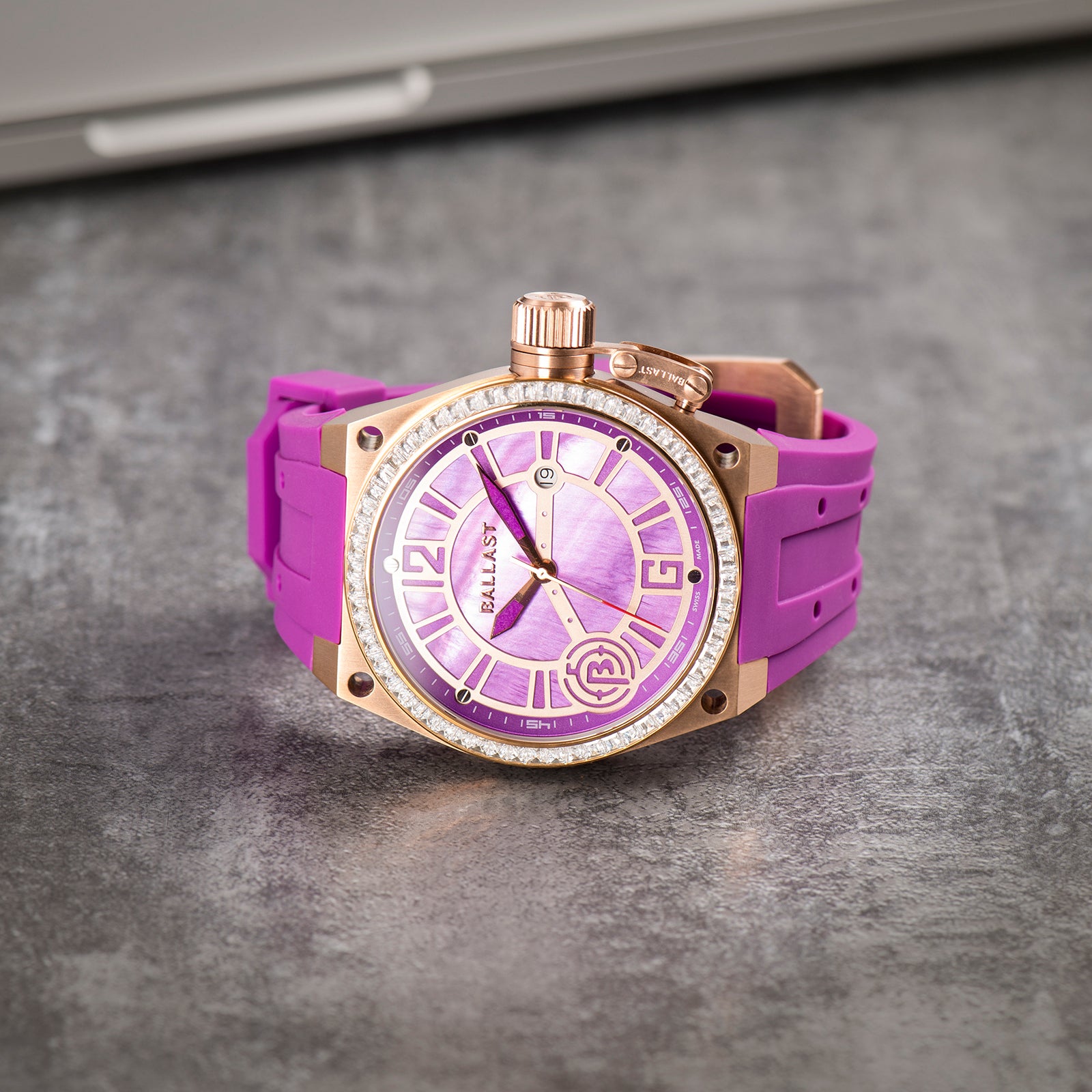 BALLAST Ballast Valiant Midsize Purple Women's Quartz Watch BL-5103-07