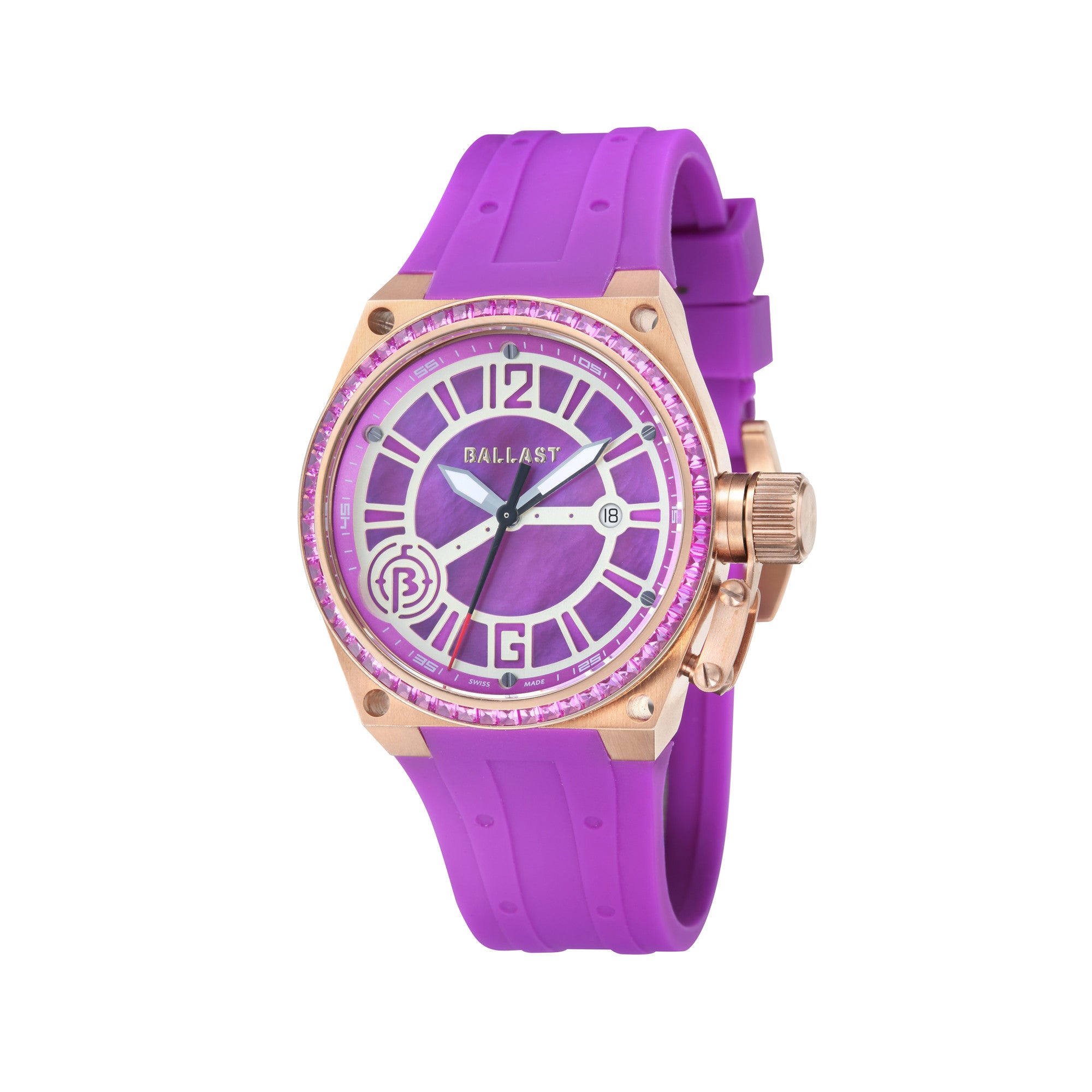 BALLAST Ballast Valiant Midsize Purple Women's Quartz Watch BL-5103-07