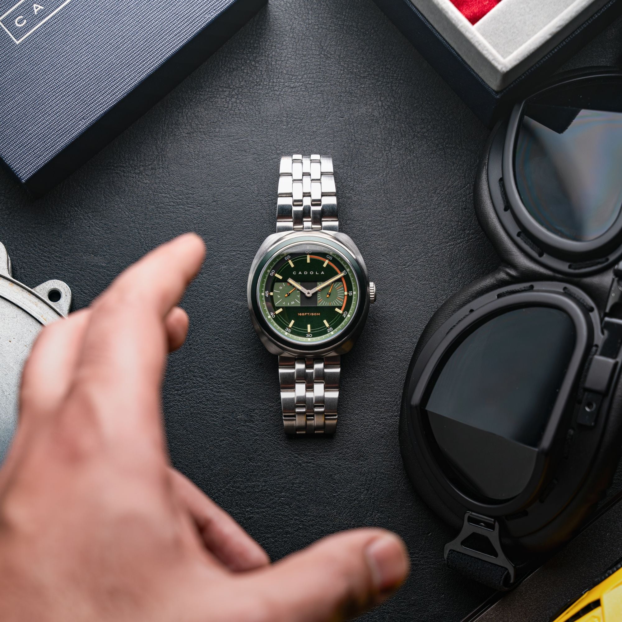 CADOLA Cadola Giulia Calendar Shade Green Men's Quartz Watch CD-1043-22