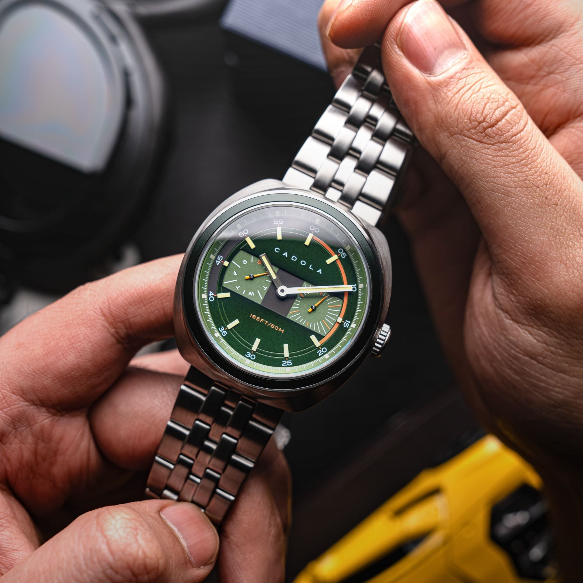 CADOLA Cadola Giulia Calendar Shade Green Men's Quartz Watch CD-1043-22