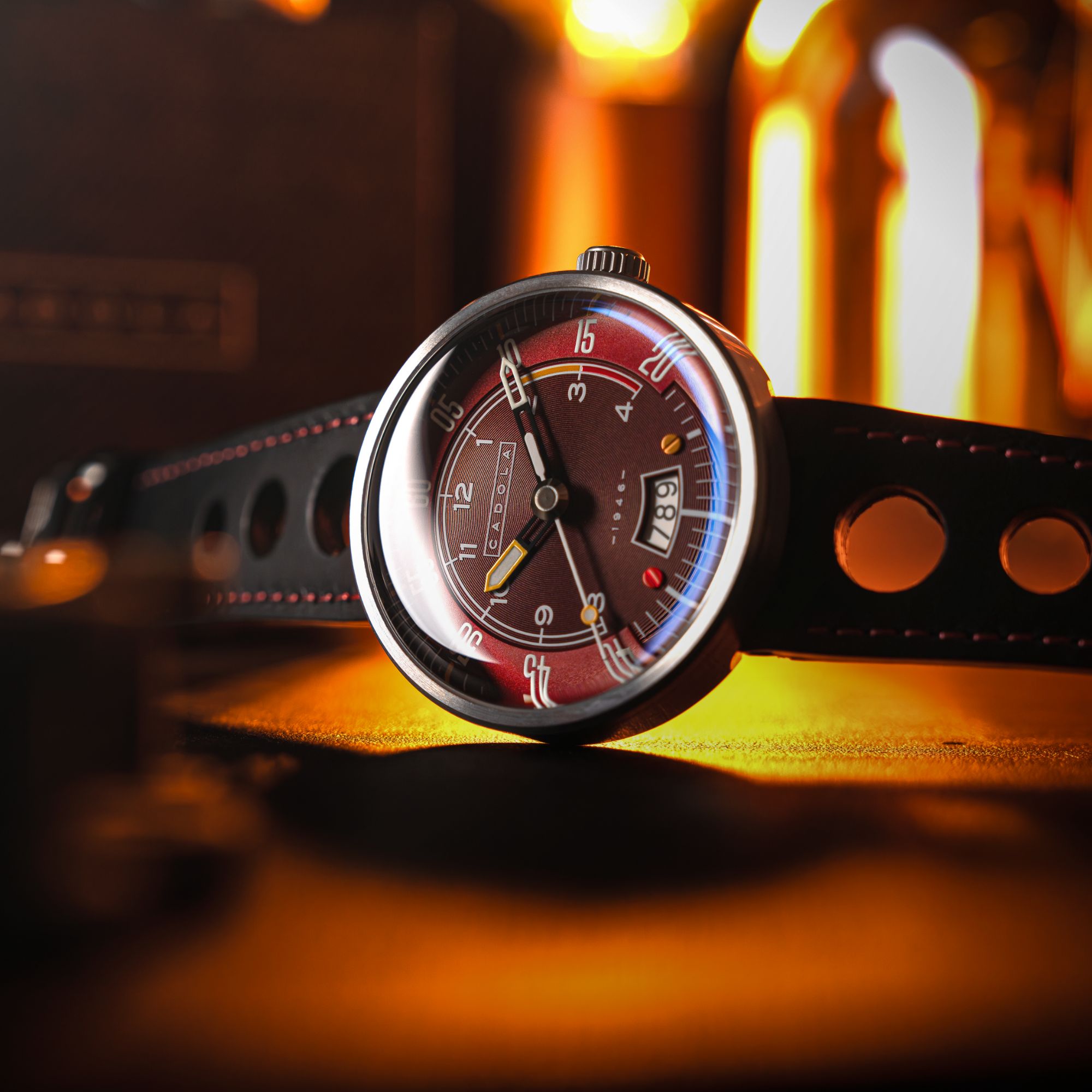 CADOLA Cadola Rpm Automatic Firebrick Red Watch  CD-1055-04