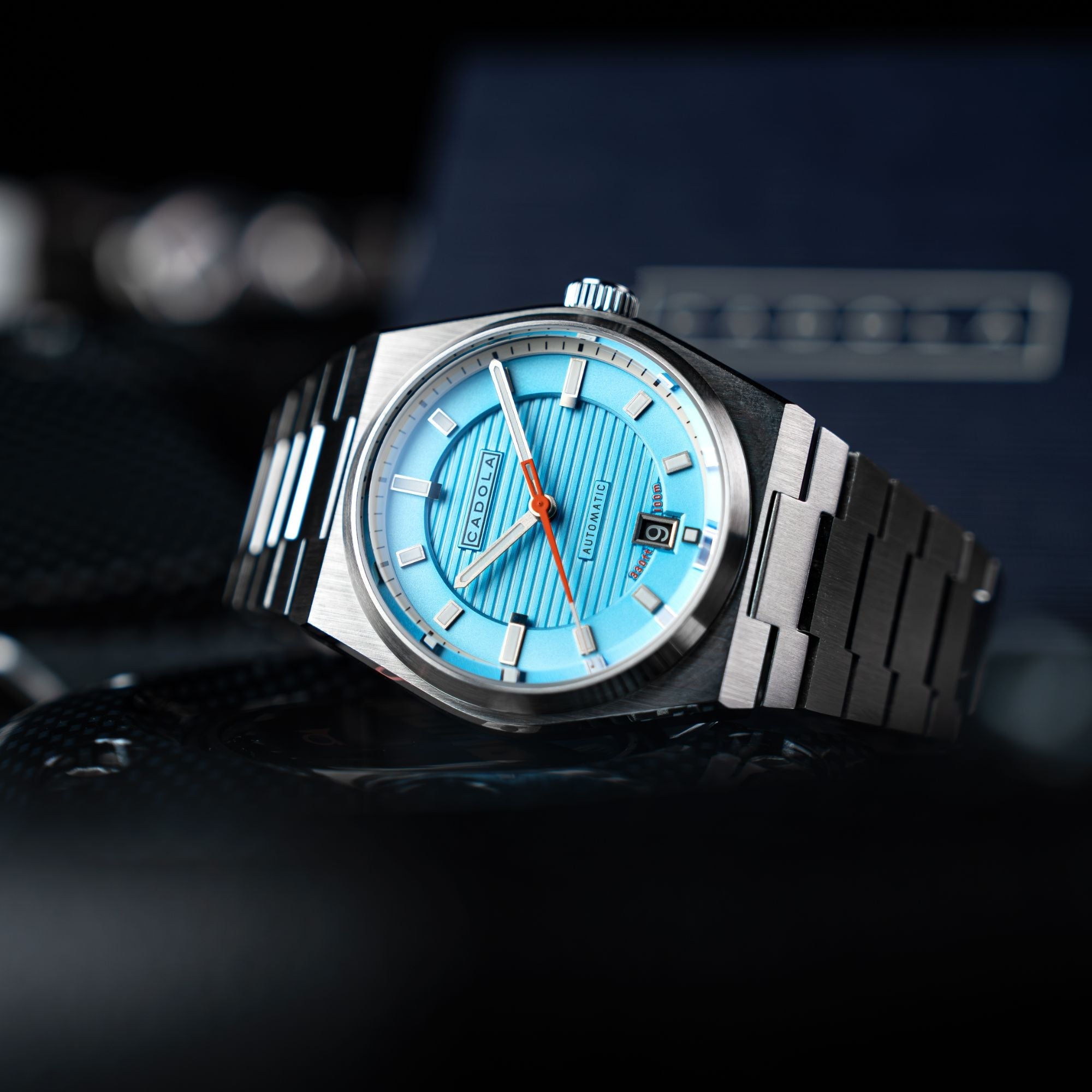 CADOLA Cadola Lydden Hill Automatic Mirror Blue Watch CD-1056-88