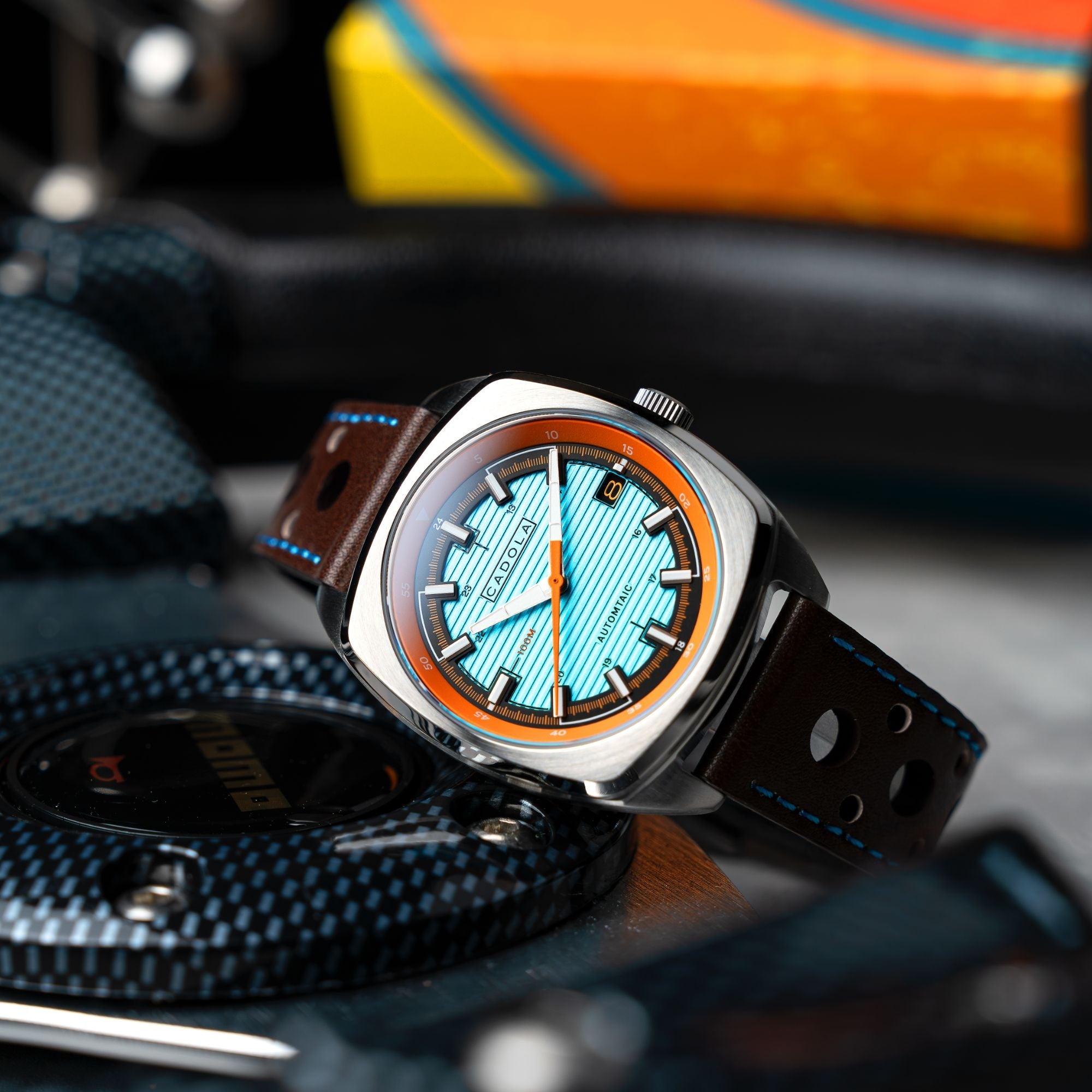 CADOLA Cadola Buxton Automatic Blue Bell Watch  CD-1057-02
