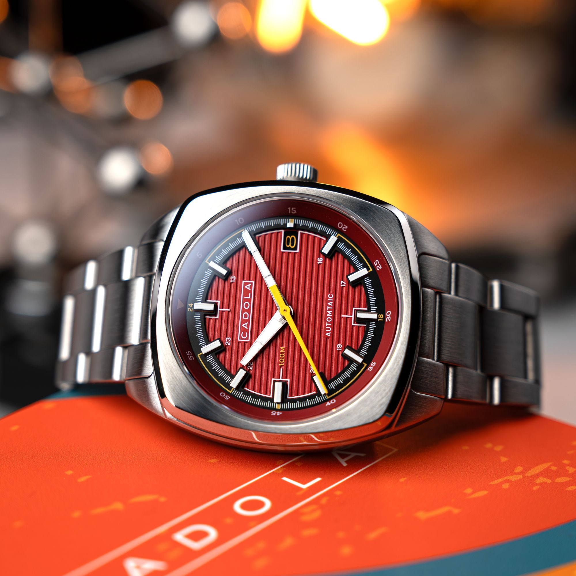 CADOLA Cadola Buxton Automatic Marzand Red Watch CD-1057-22